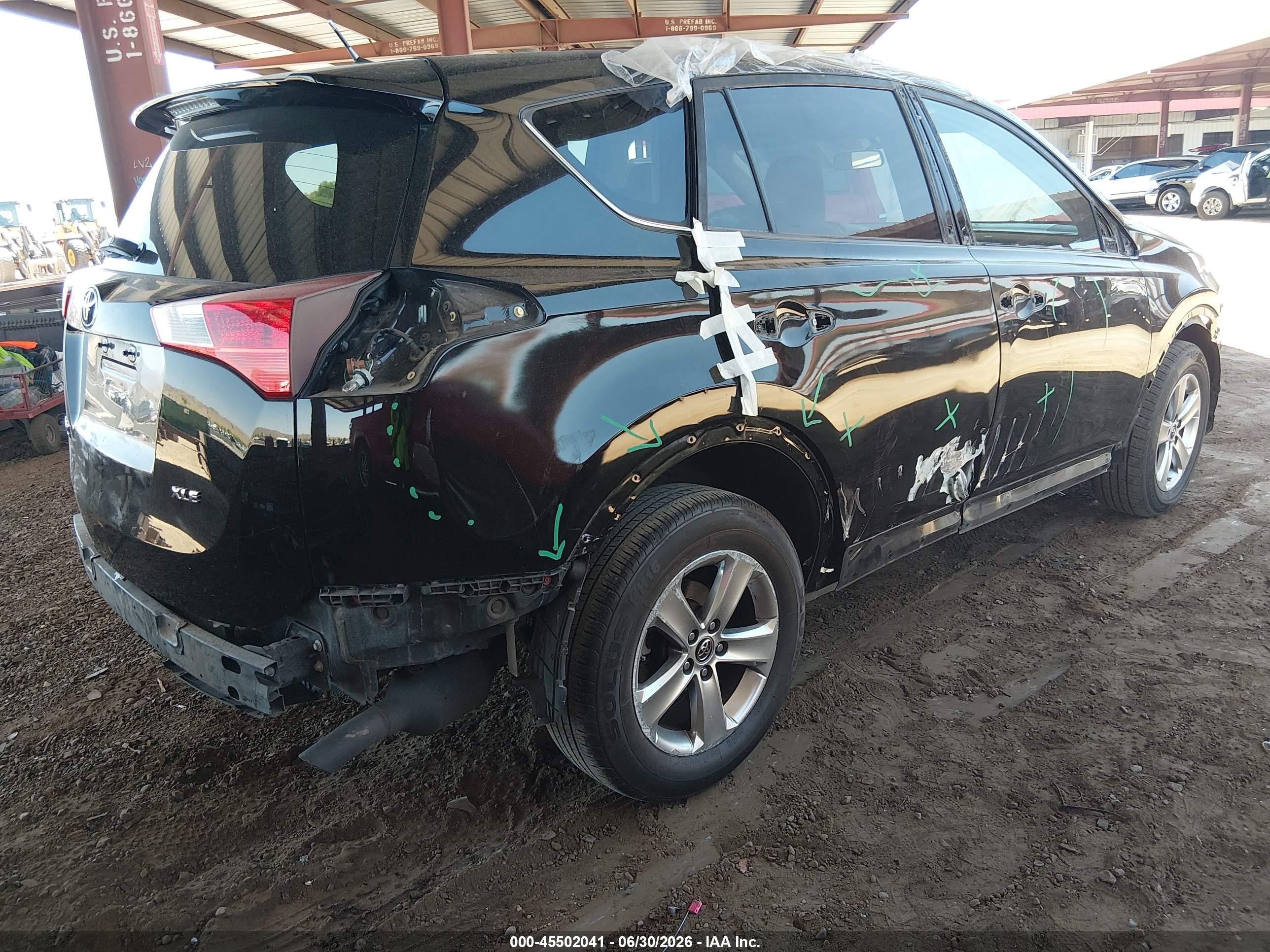 2015 Toyota Rav4 Xle Black vin: 2T3WFREV6FW203190