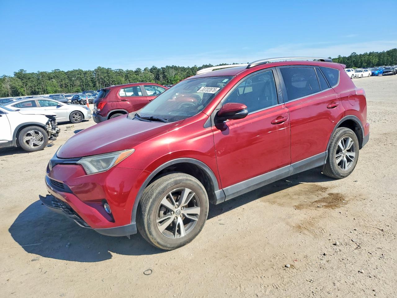 2018 Toyota Rav4 Xle Red vin: 2T3WFREV6JW434356