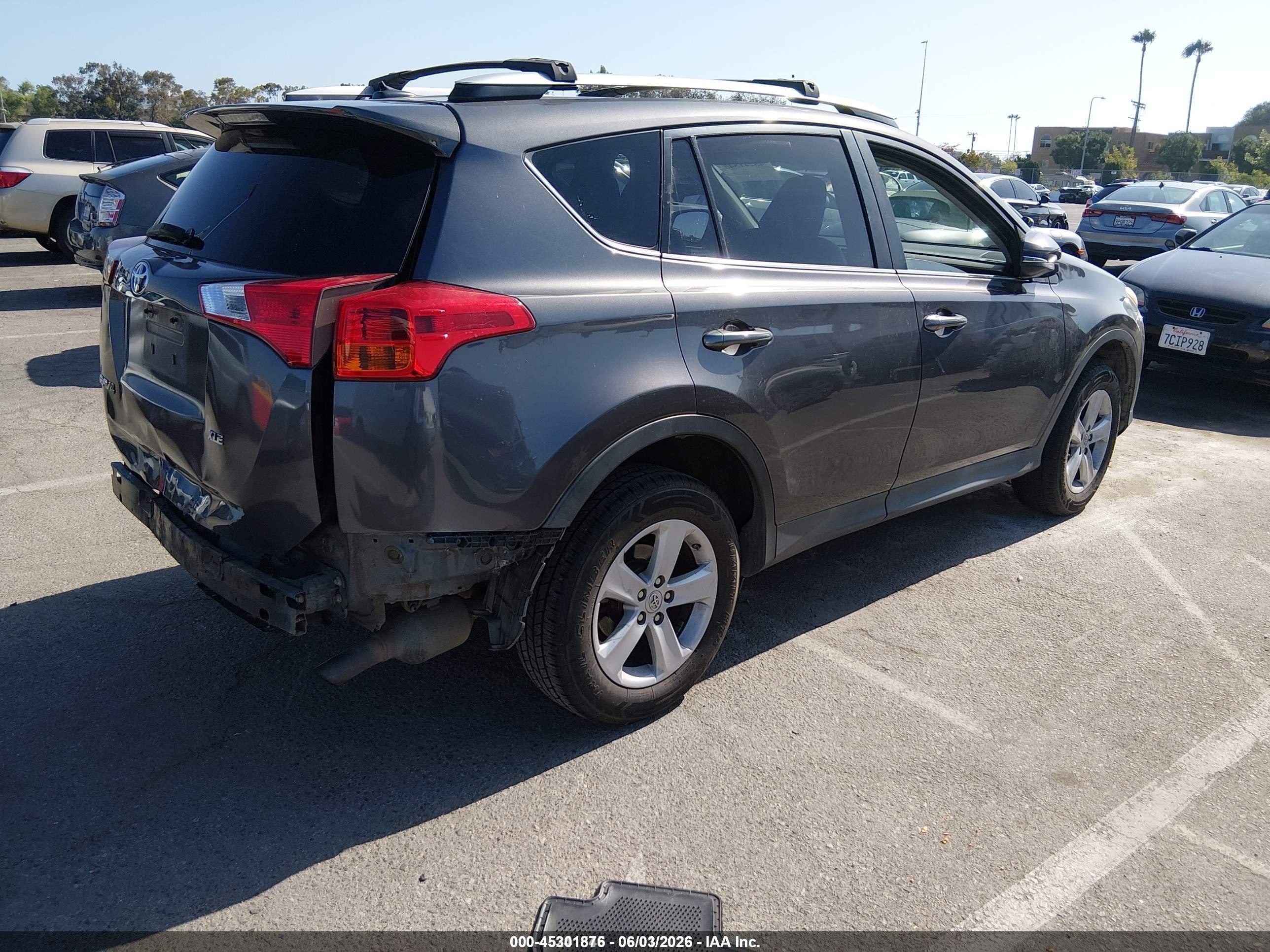 2013 Toyota Rav4 Xle Gray vin: 2T3WFREV7DW033998