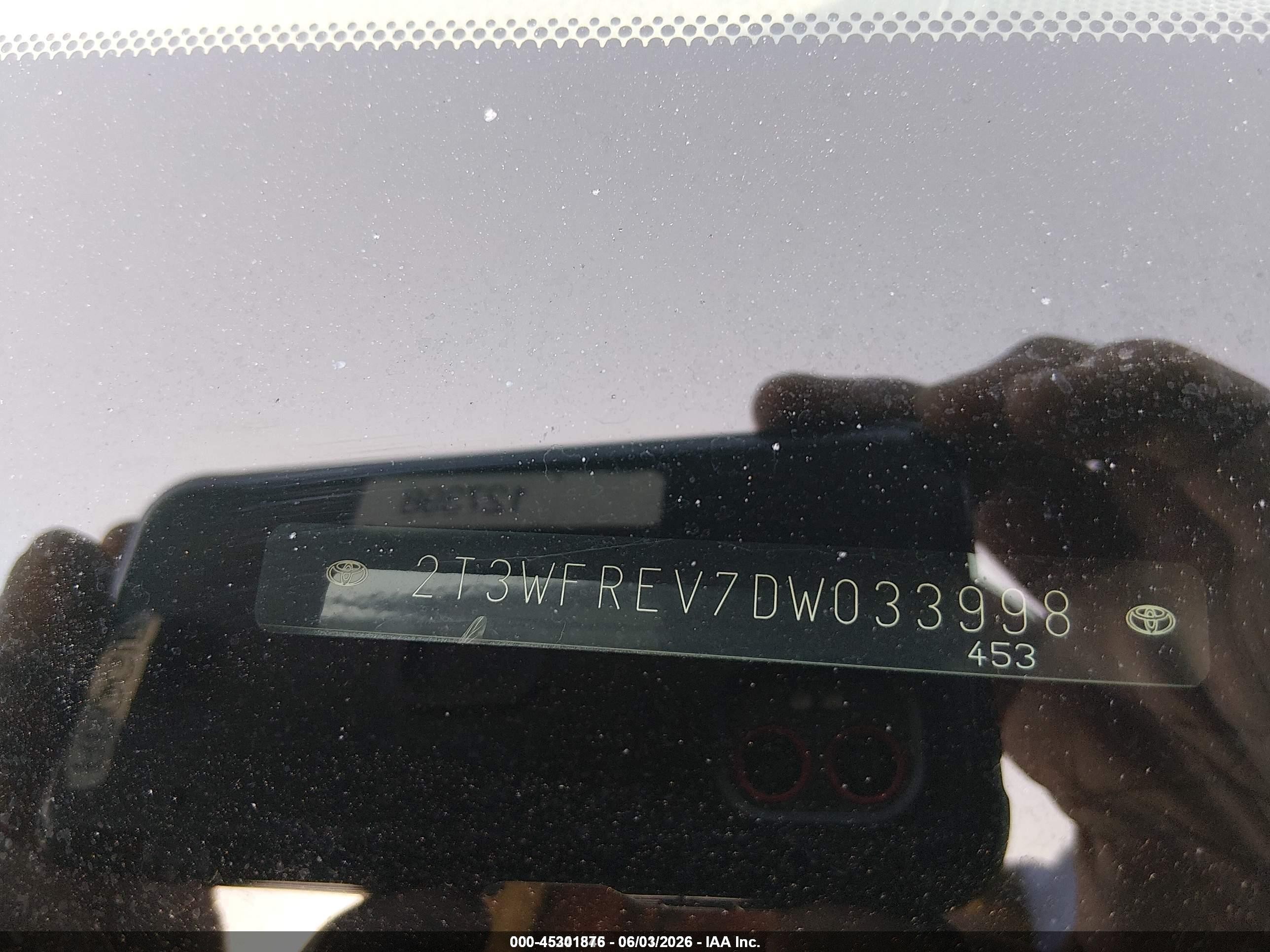 2013 Toyota Rav4 Xle Gray vin: 2T3WFREV7DW033998