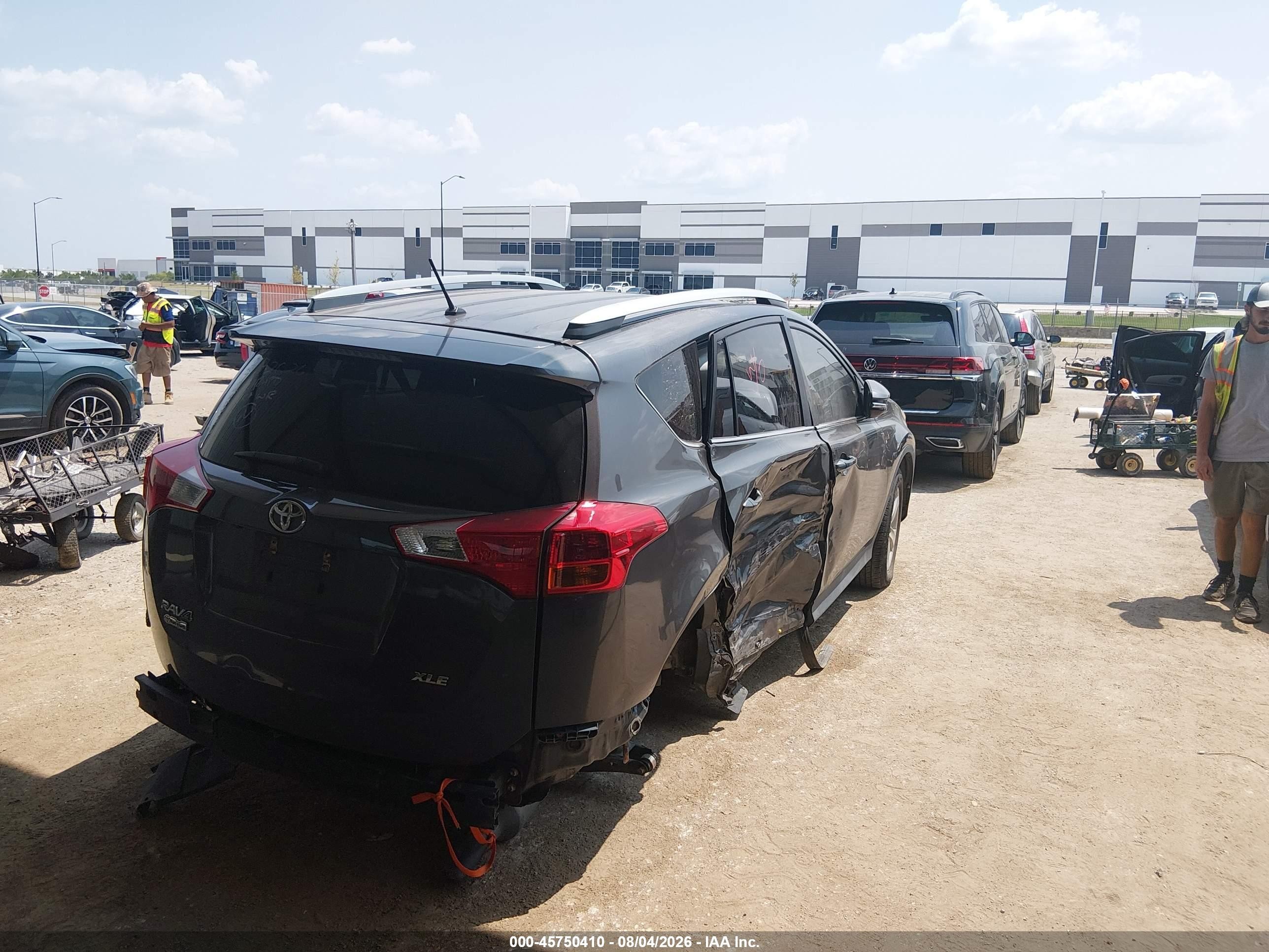 2013 Toyota Rav4 Xle Gray vin: 2T3WFREV7DW044709