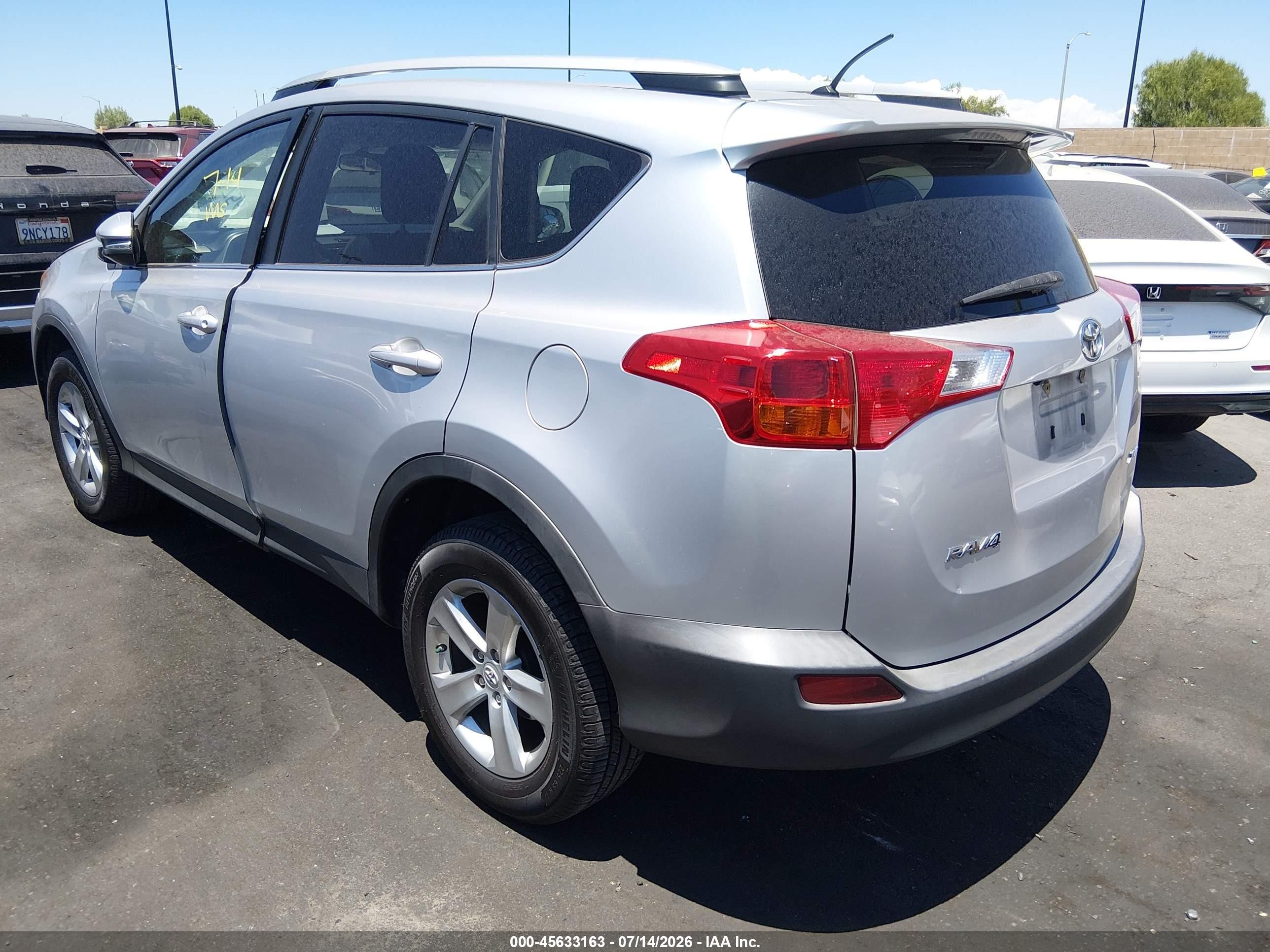 2013 Toyota Rav4 Xle Silver vin: 2T3WFREV7DW049263