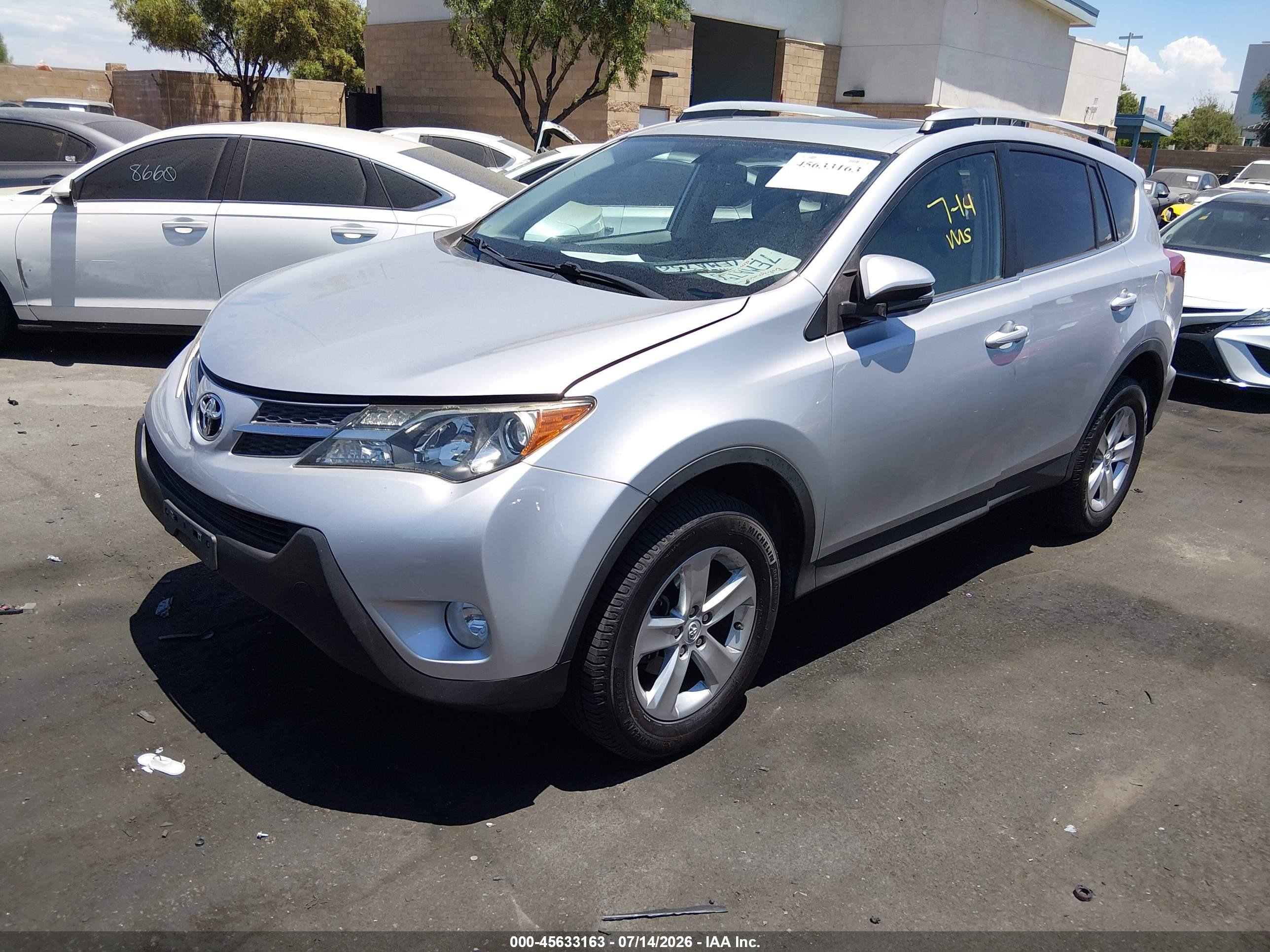 2013 Toyota Rav4 Xle Silver vin: 2T3WFREV7DW049263