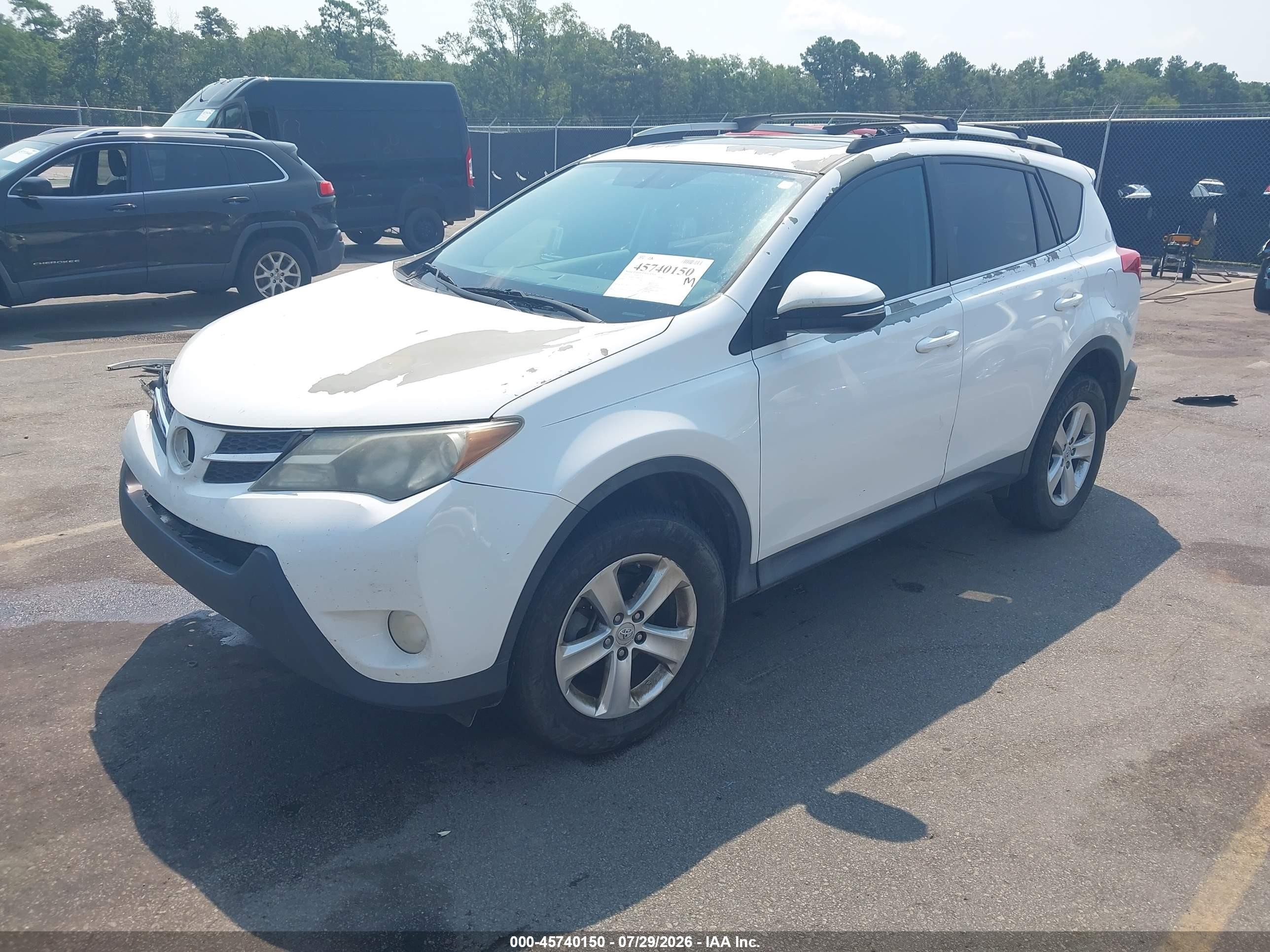 2013 Toyota Rav4 Xle White vin: 2T3WFREV7DW061347