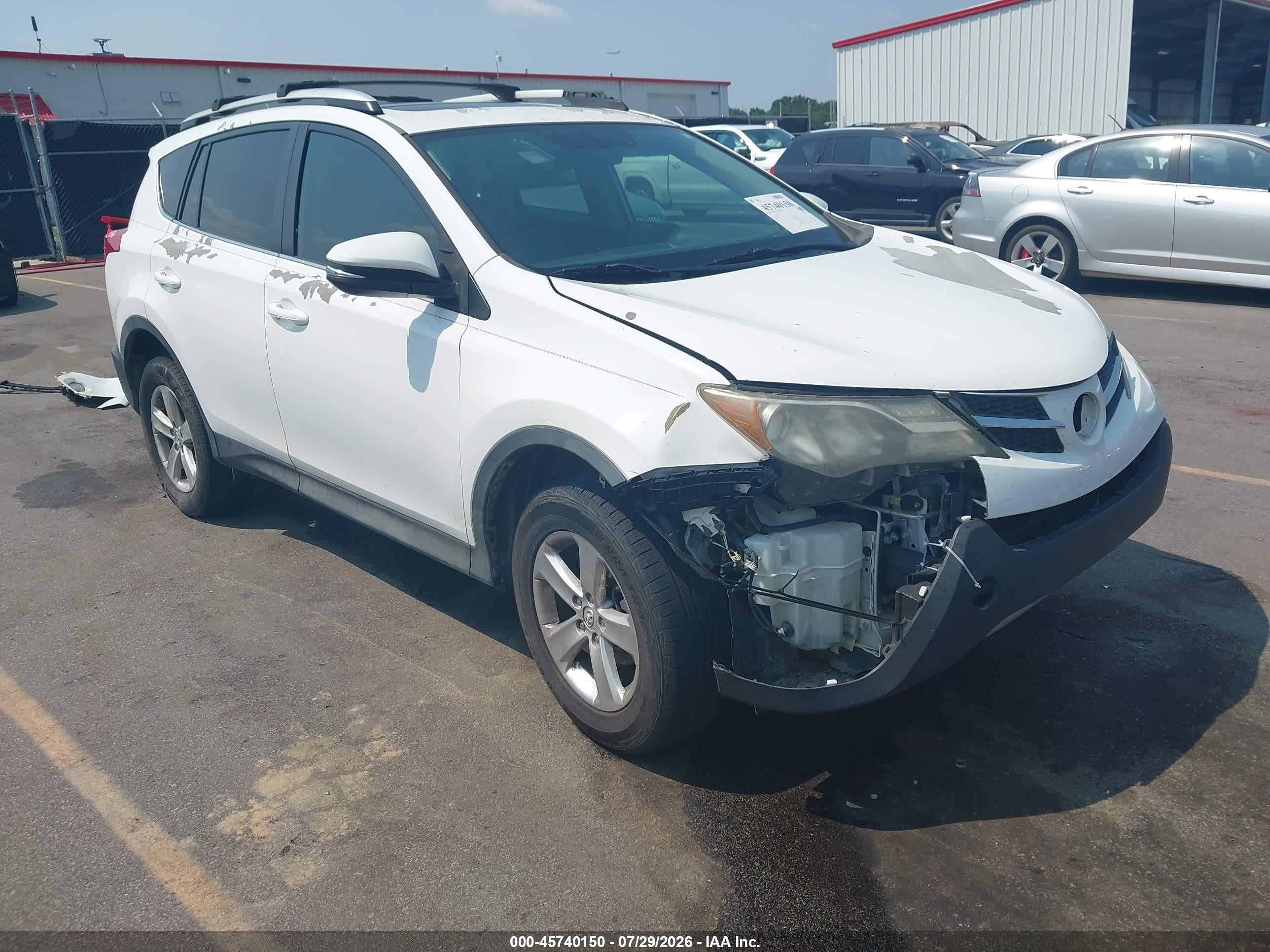 2013 Toyota Rav4 Xle White vin: 2T3WFREV7DW061347
