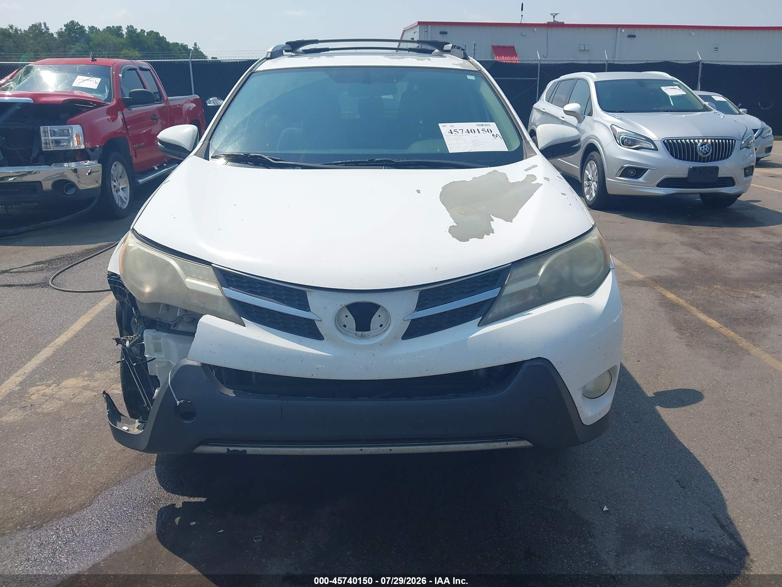 2013 Toyota Rav4 Xle White vin: 2T3WFREV7DW061347