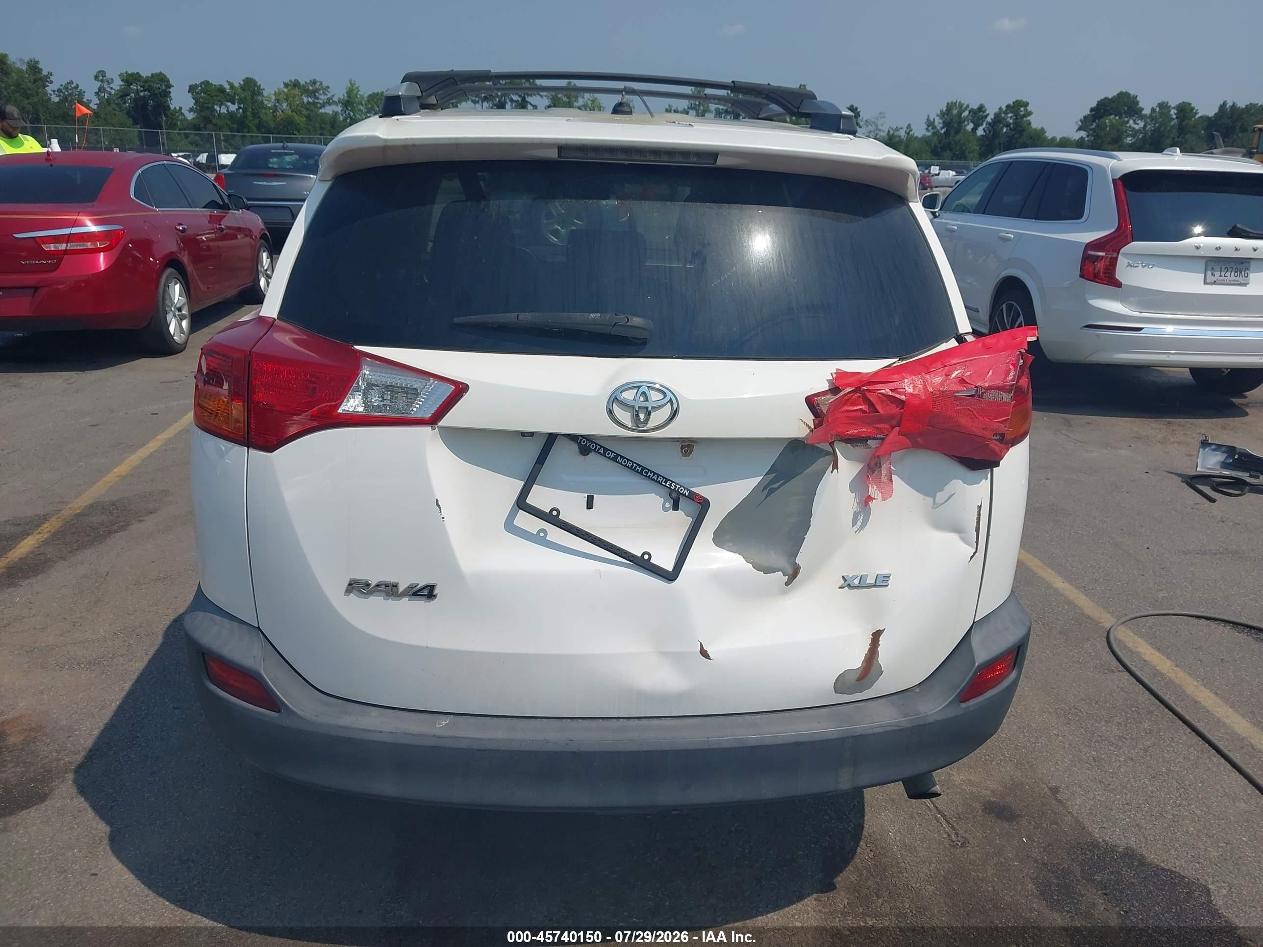 2013 Toyota Rav4 Xle White vin: 2T3WFREV7DW061347