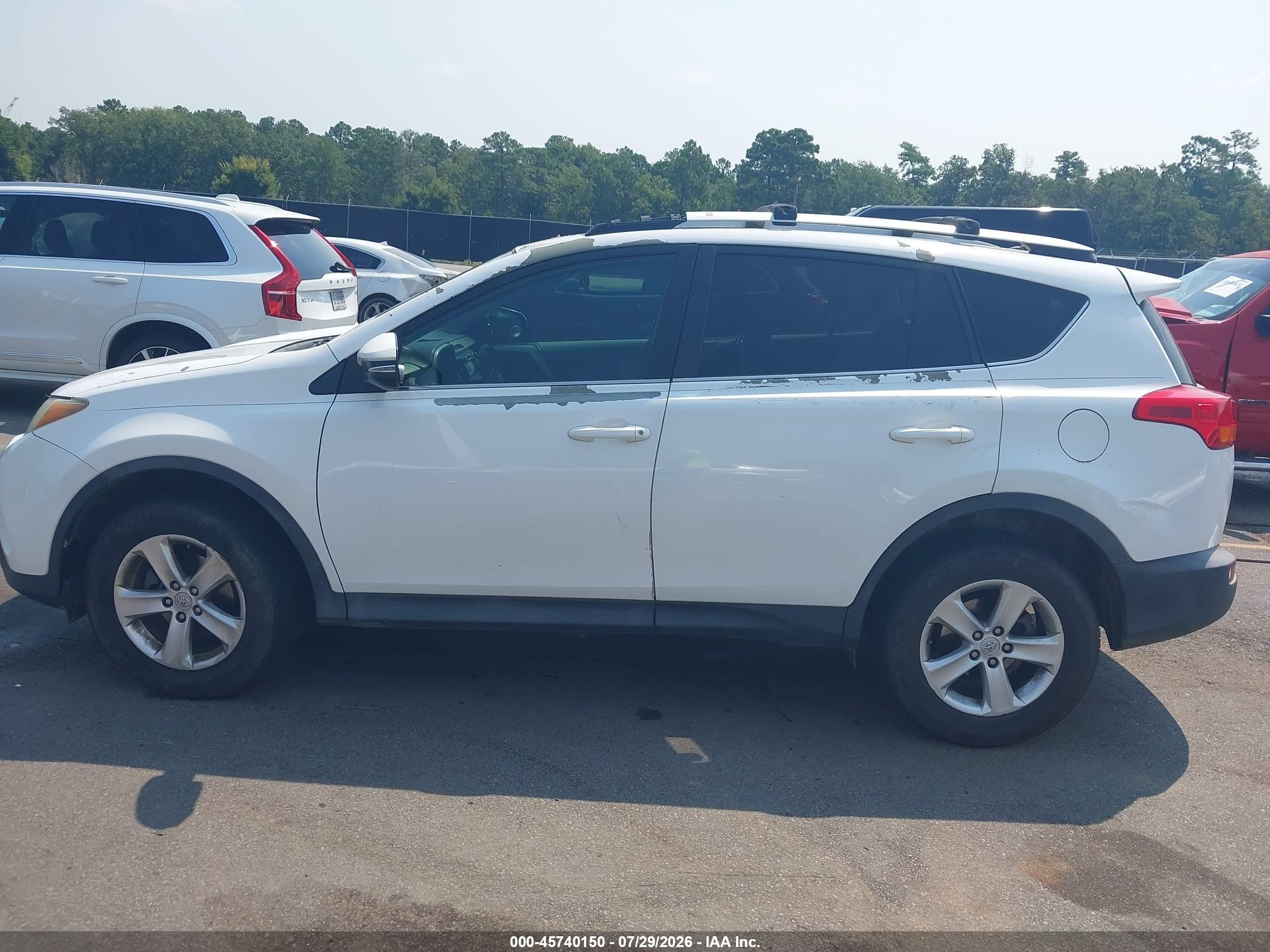 2013 Toyota Rav4 Xle White vin: 2T3WFREV7DW061347