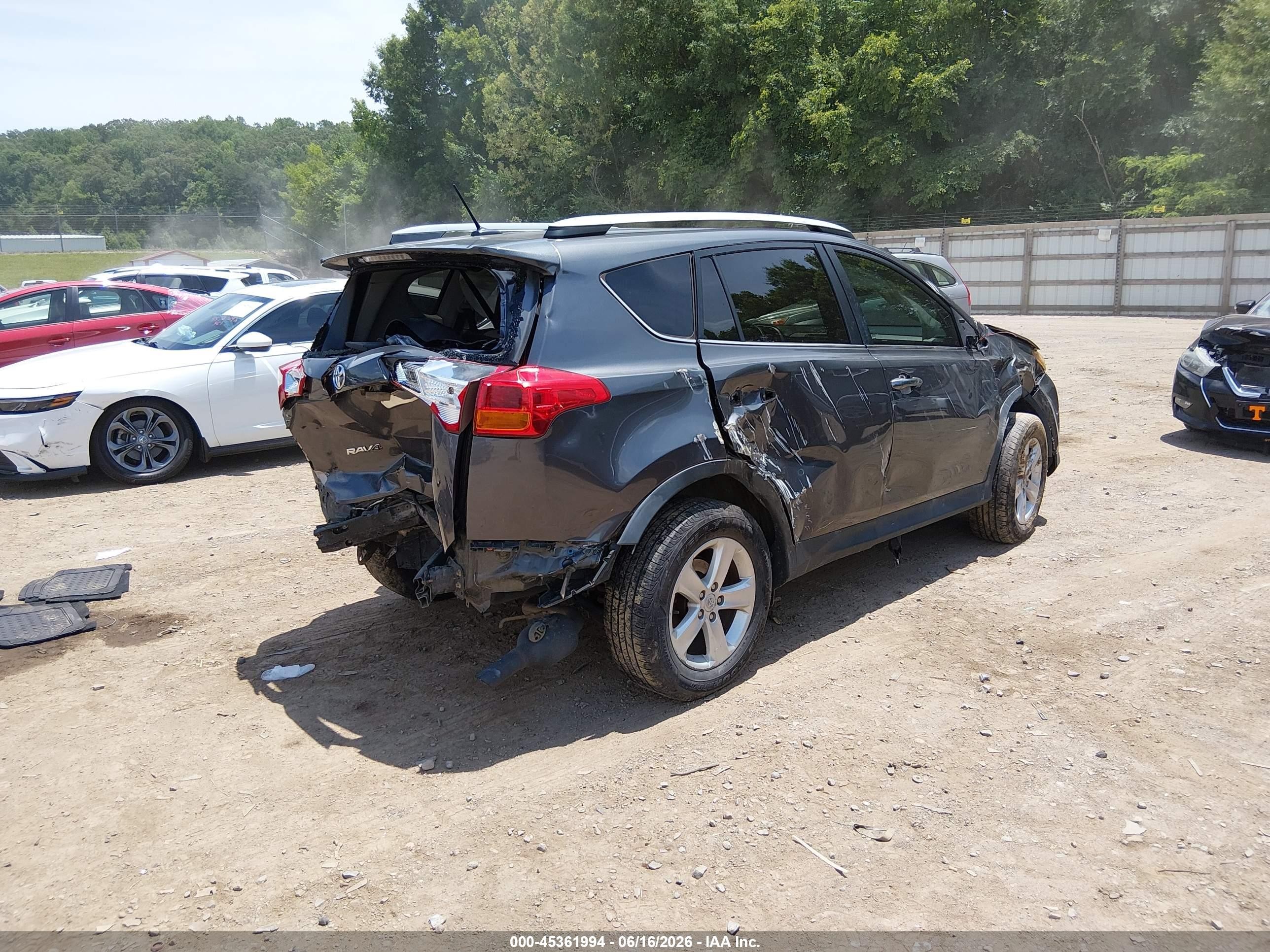 2014 Toyota Rav4 Xle Gray vin: 2T3WFREV7EW076724