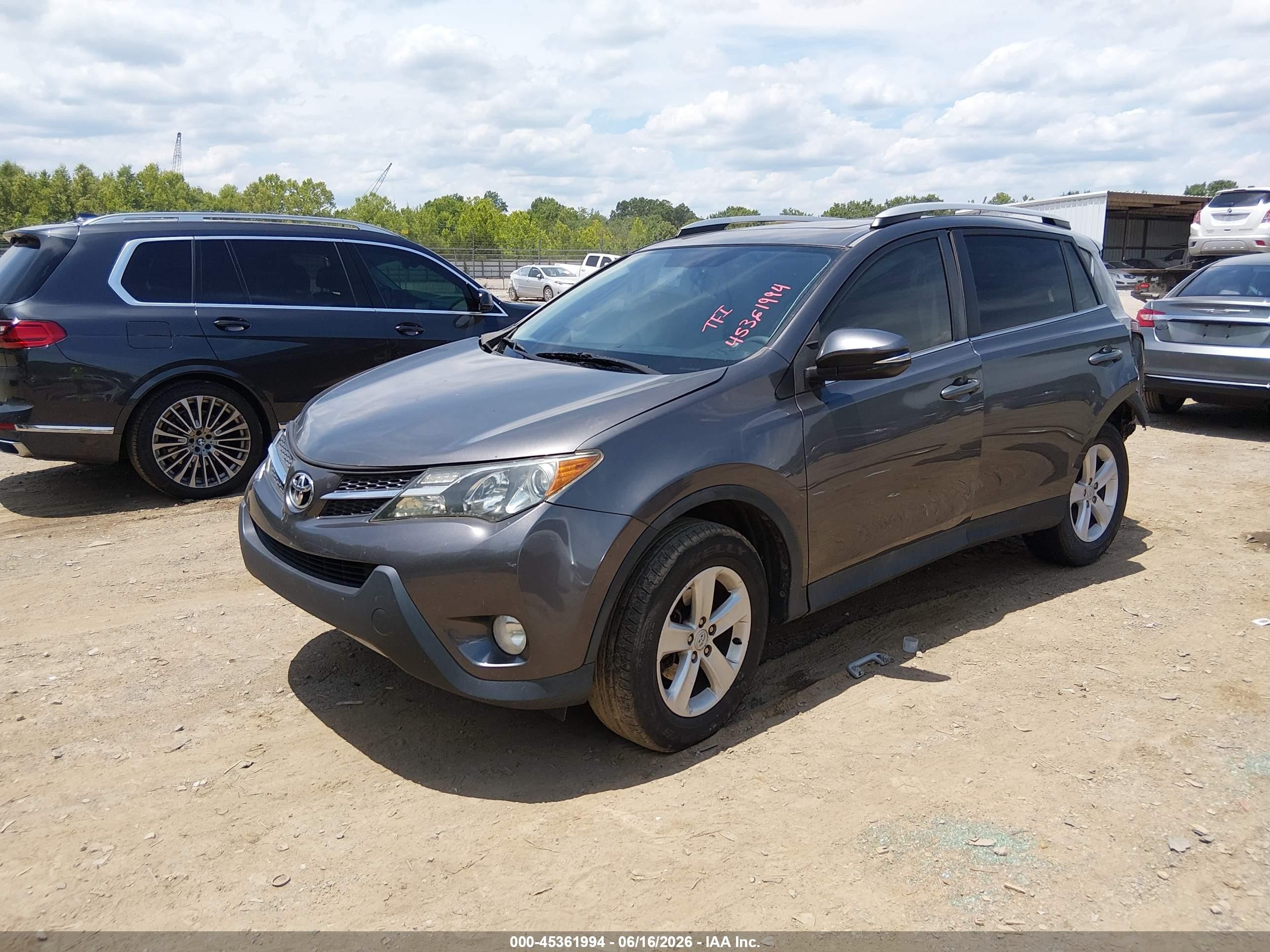 2014 Toyota Rav4 Xle Gray vin: 2T3WFREV7EW076724