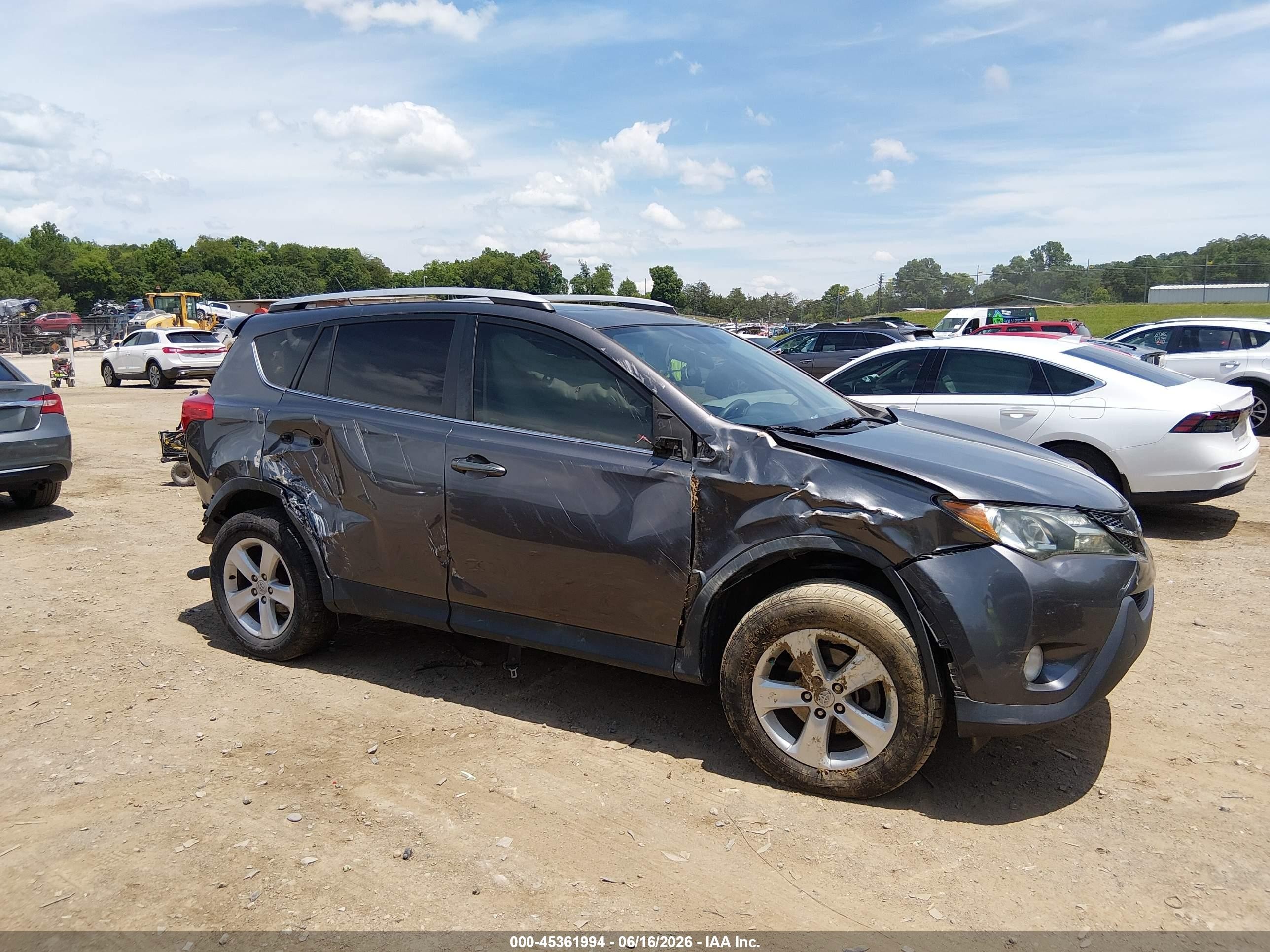 2014 Toyota Rav4 Xle Gray vin: 2T3WFREV7EW076724