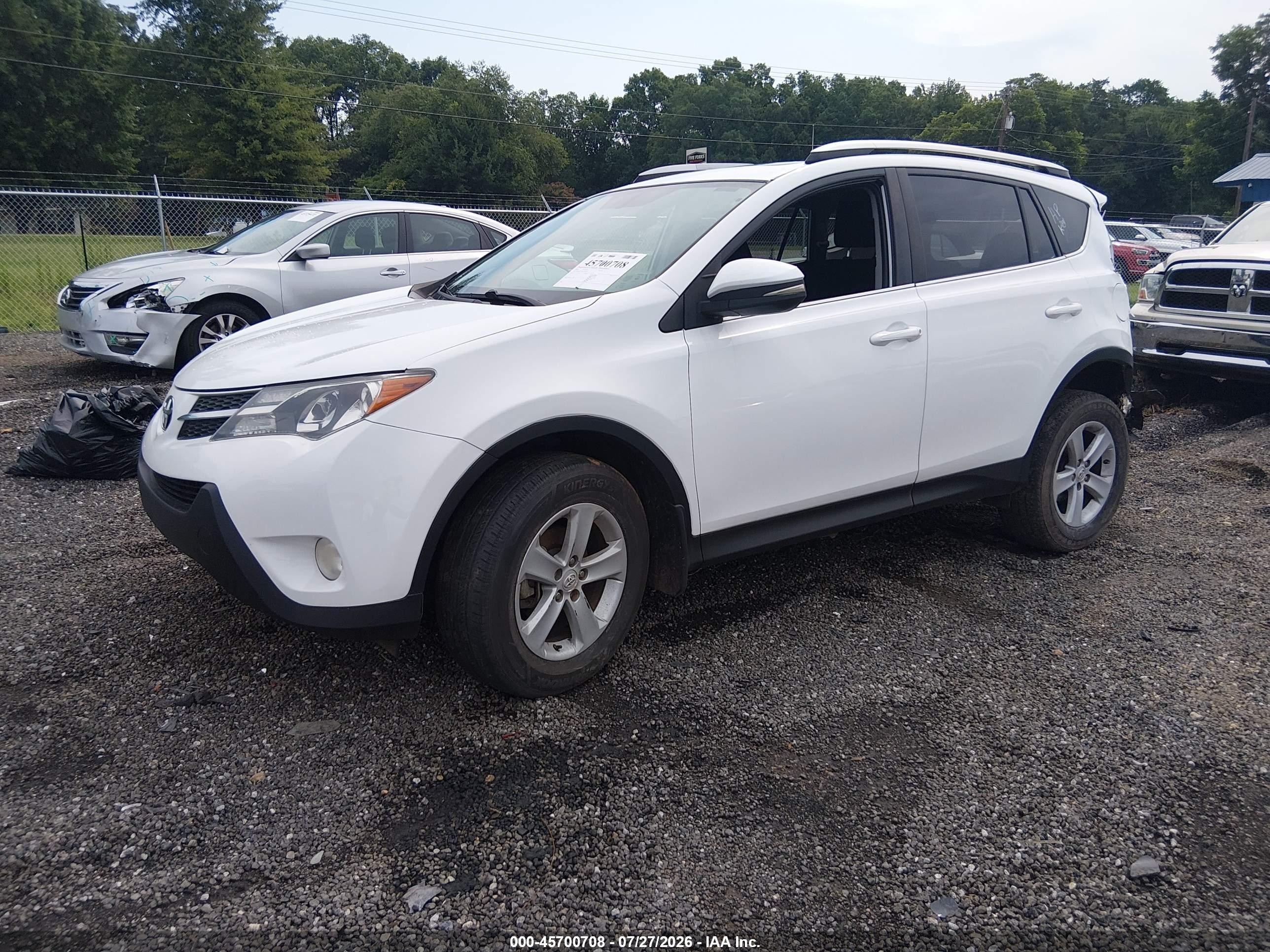 2014 Toyota Rav4 Xle White vin: 2T3WFREV7EW109558
