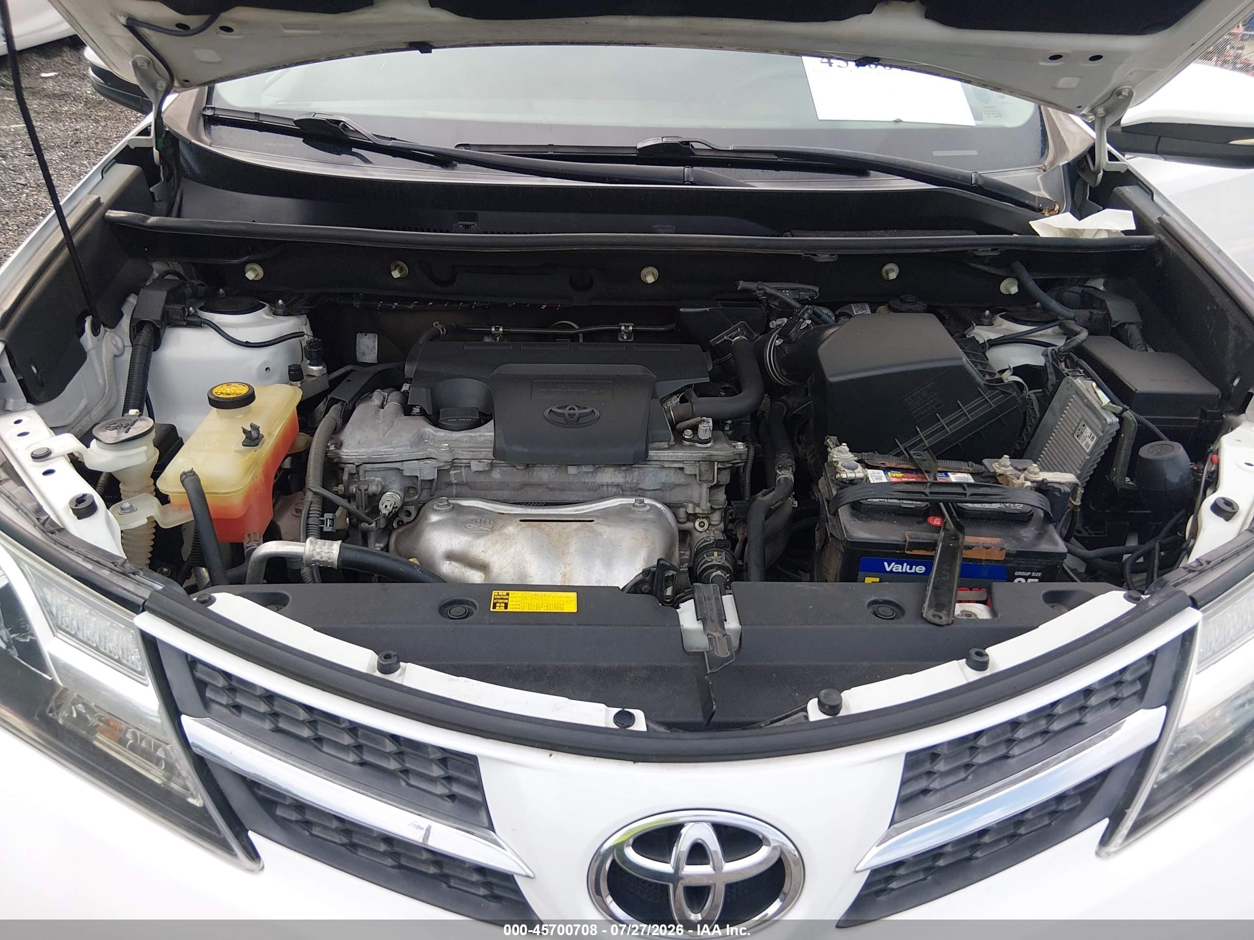 2014 Toyota Rav4 Xle White vin: 2T3WFREV7EW109558