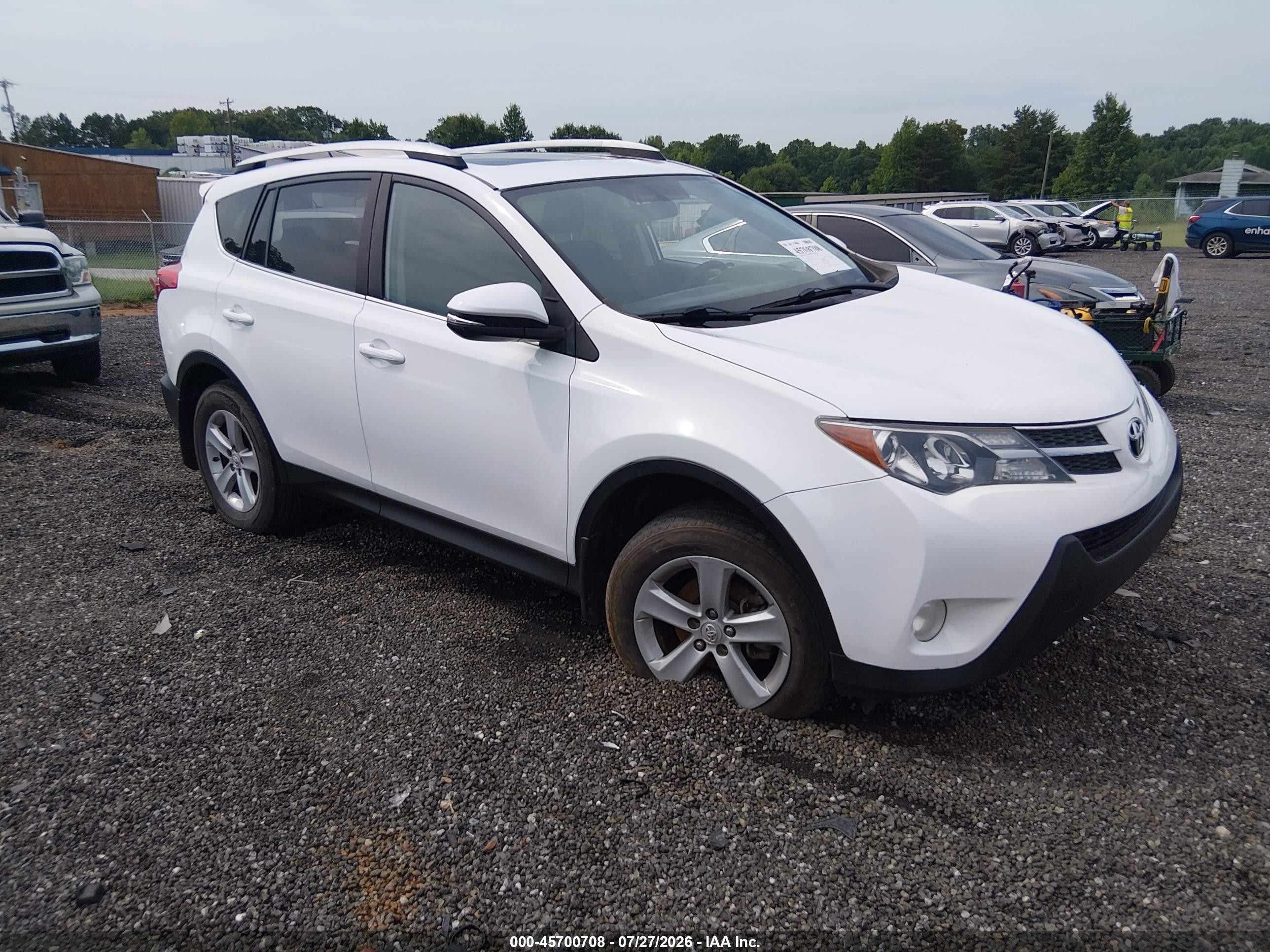 2014 Toyota Rav4 Xle White vin: 2T3WFREV7EW109558