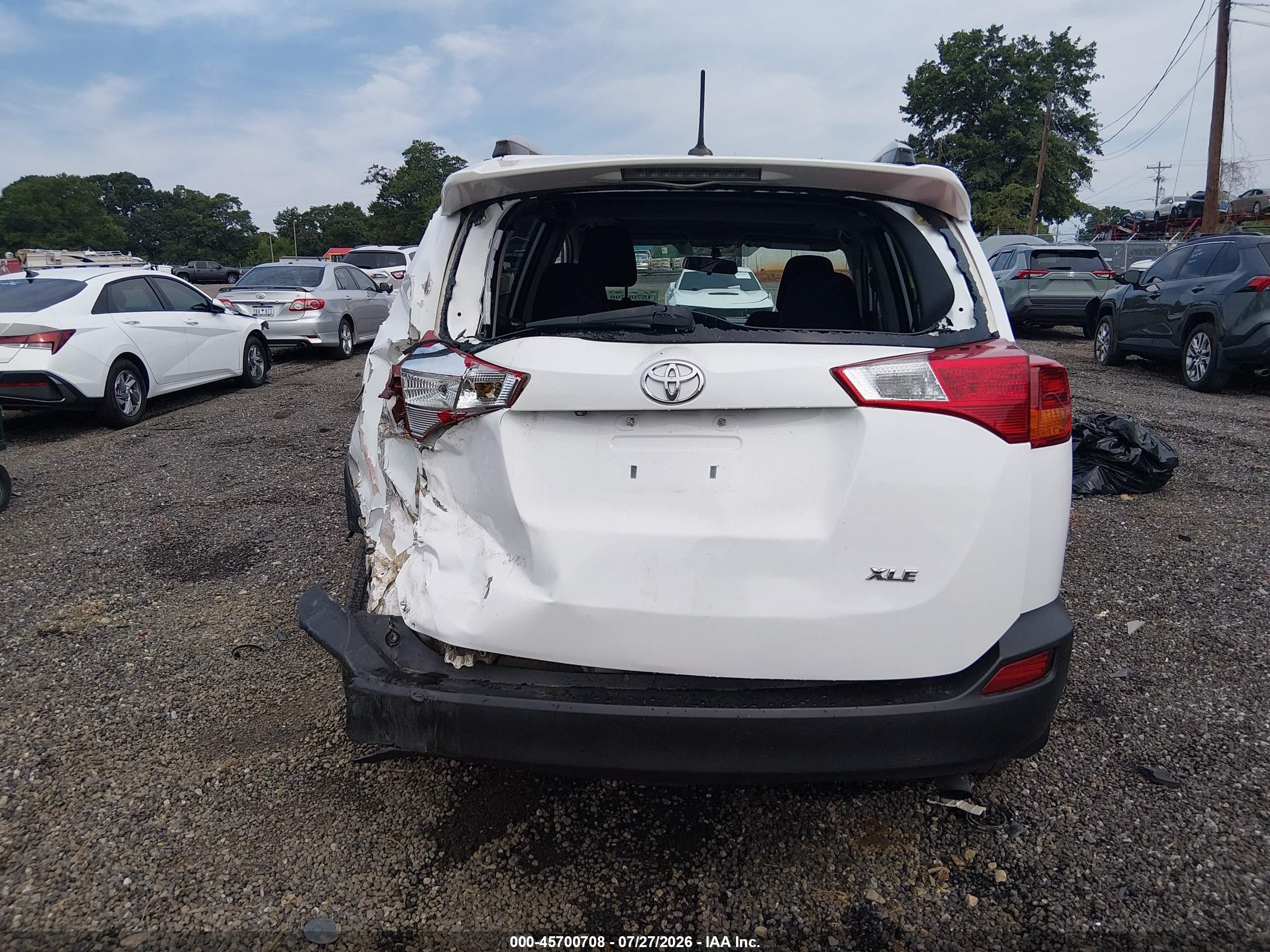 2014 Toyota Rav4 Xle White vin: 2T3WFREV7EW109558