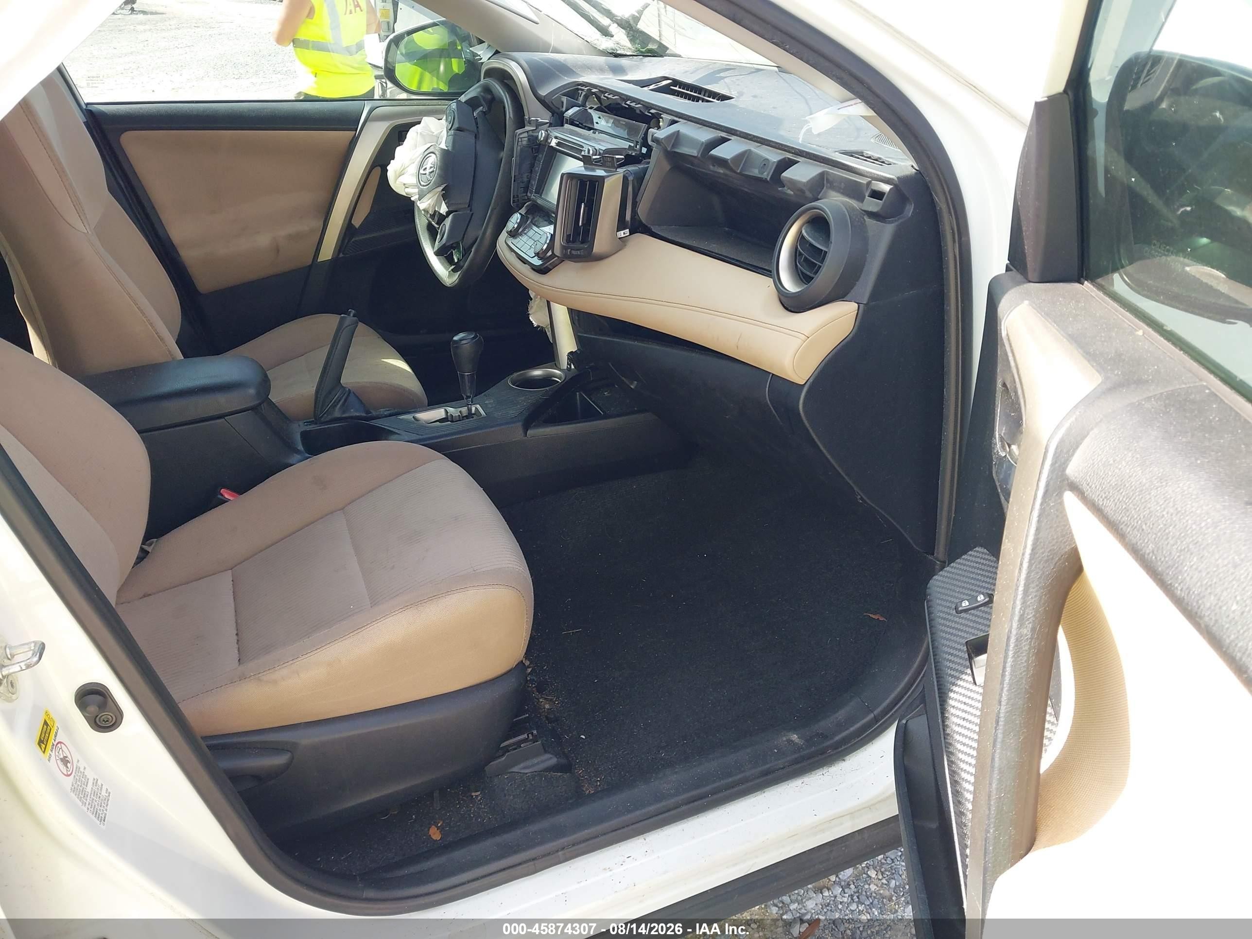 2015 Toyota Rav4 Xle Белый vin: 2T3WFREV7FW141301