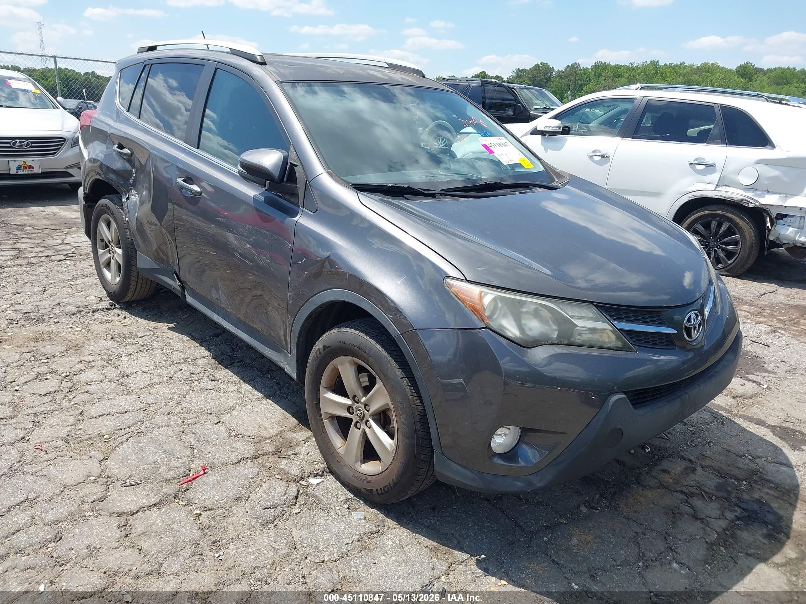 2015 Toyota Rav4 Xle Gray vin: 2T3WFREV7FW190062
