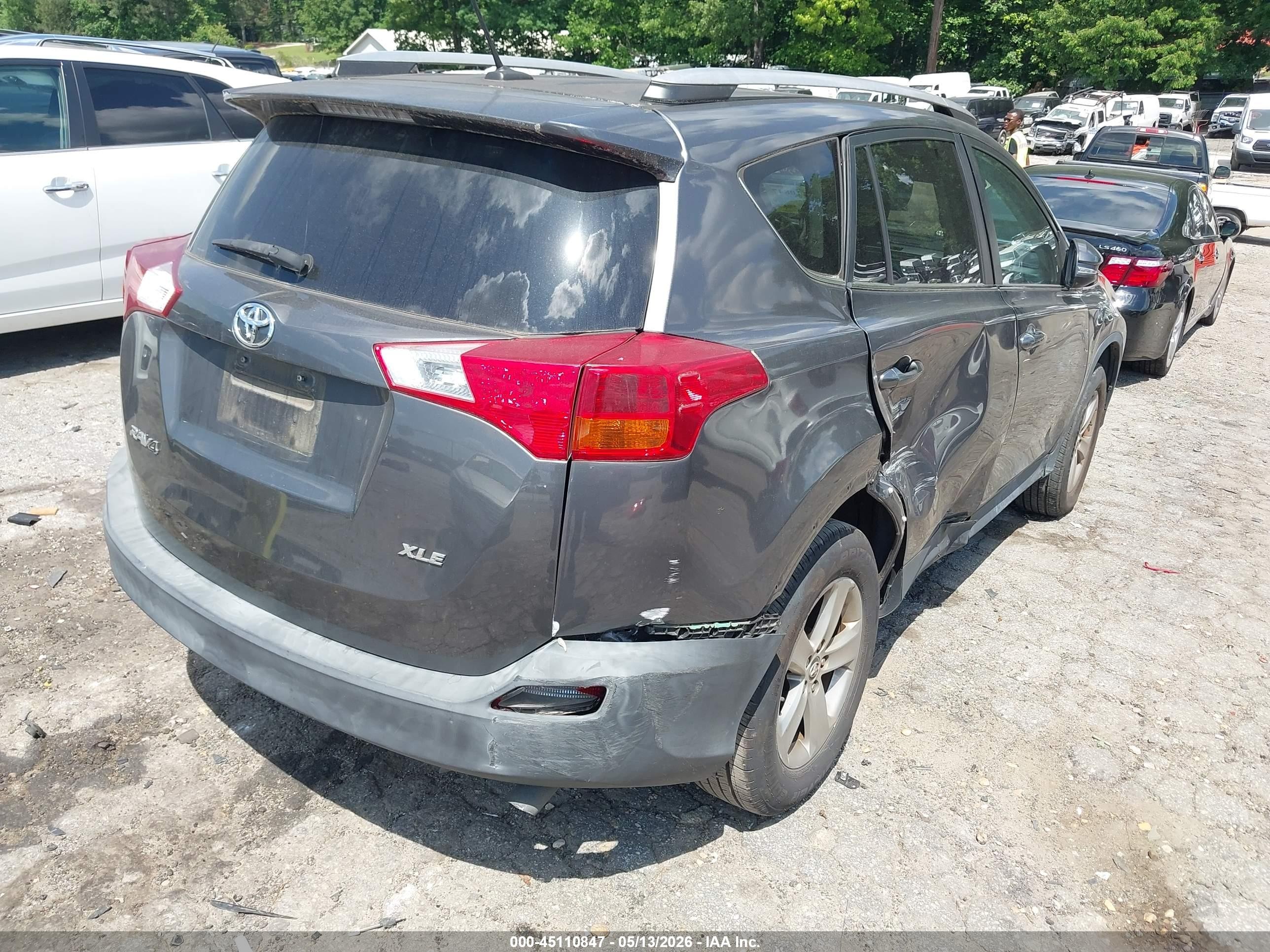 2015 Toyota Rav4 Xle Gray vin: 2T3WFREV7FW190062