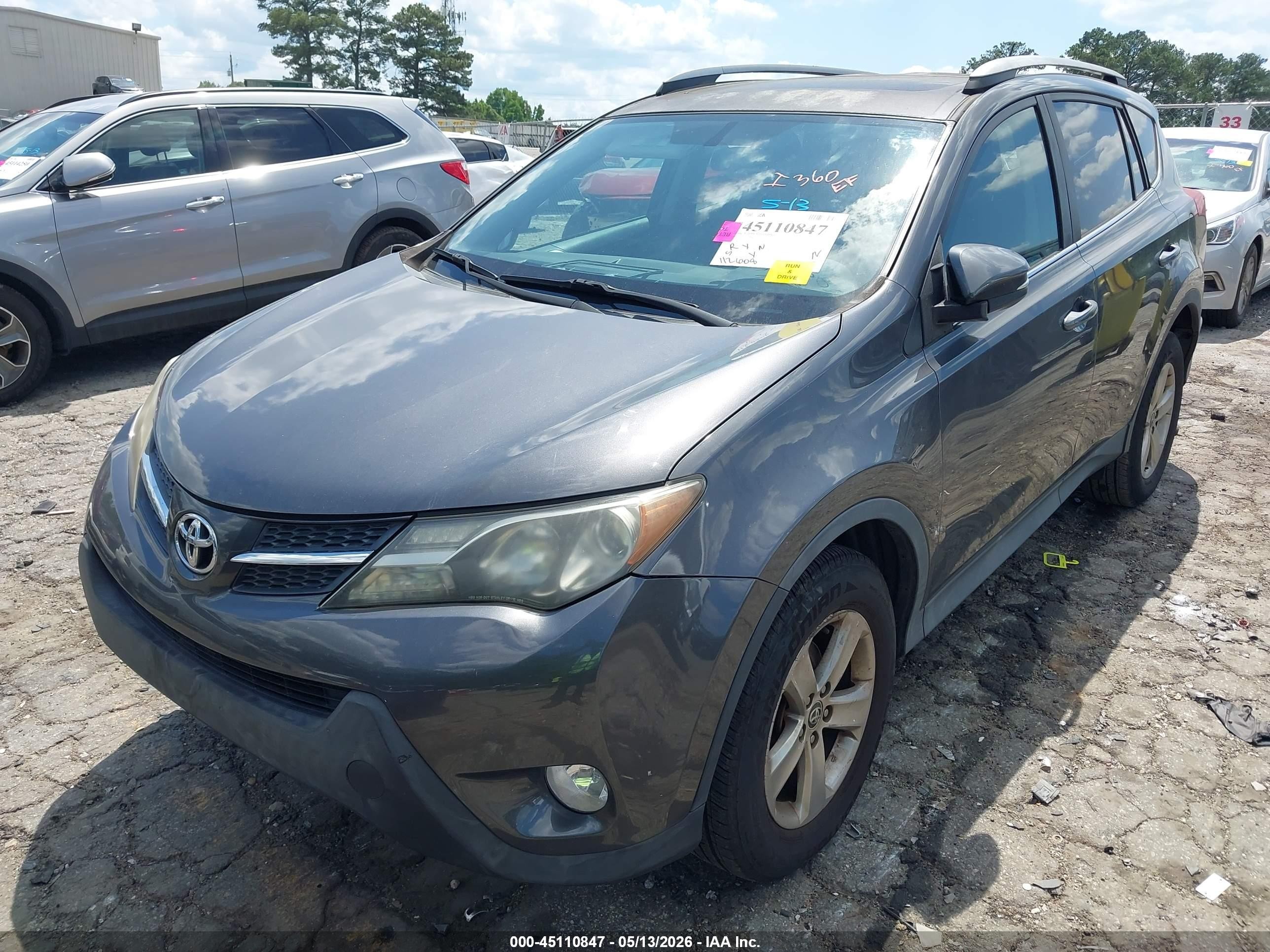 2015 Toyota Rav4 Xle Gray vin: 2T3WFREV7FW190062