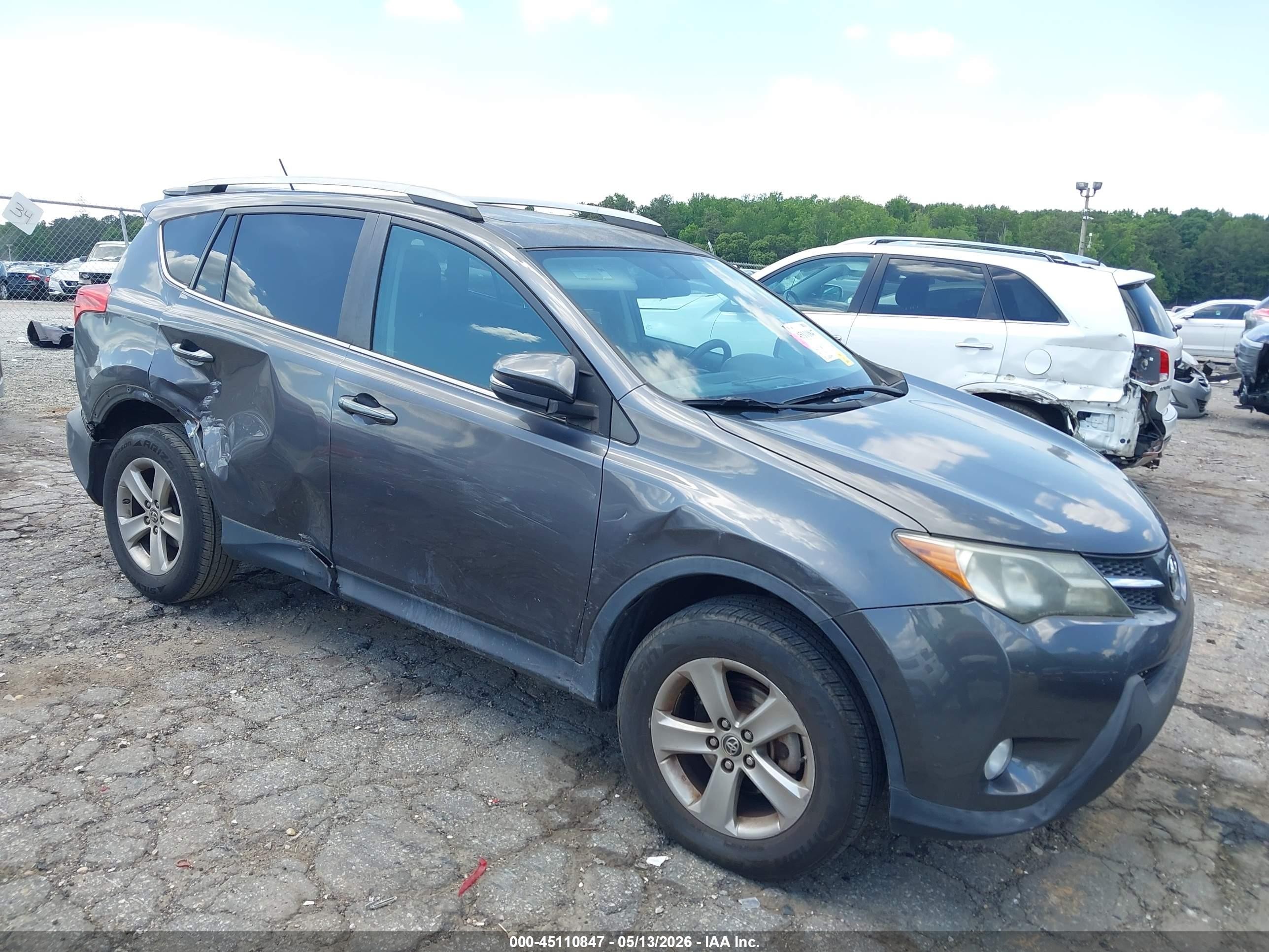 2015 Toyota Rav4 Xle Gray vin: 2T3WFREV7FW190062
