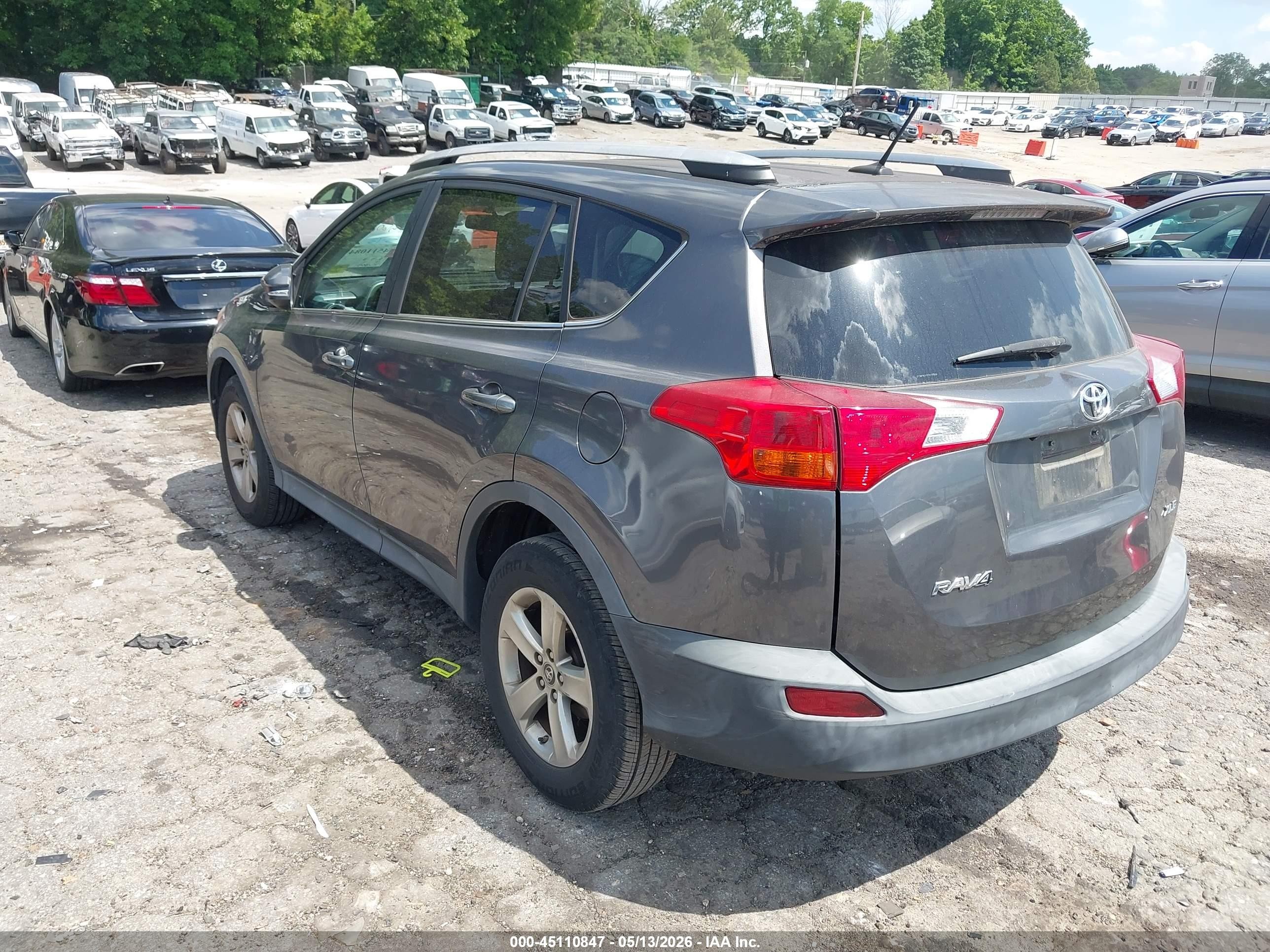2015 Toyota Rav4 Xle Gray vin: 2T3WFREV7FW190062