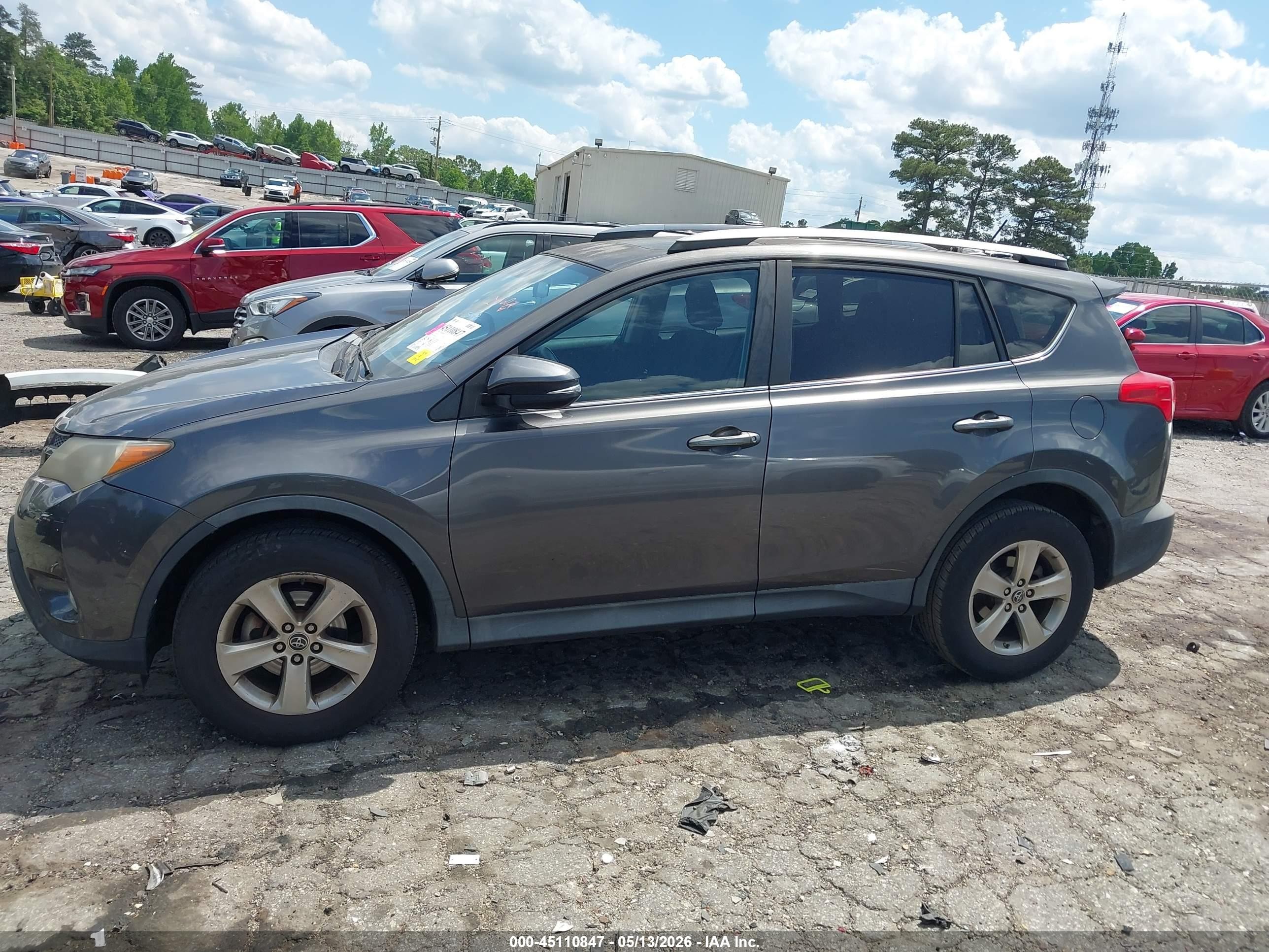 2015 Toyota Rav4 Xle Gray vin: 2T3WFREV7FW190062