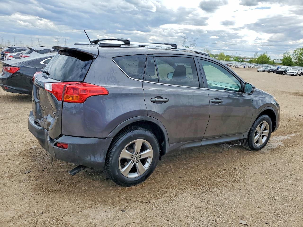 2015 Toyota Rav4 Xle Gray vin: 2T3WFREV7FW197917