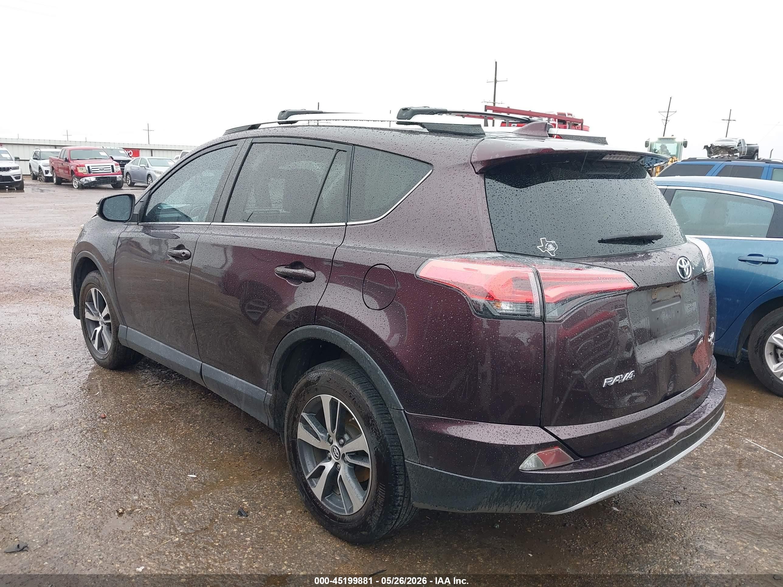 2016 Toyota Rav4 Xle Burgundy vin: 2T3WFREV7GW245403