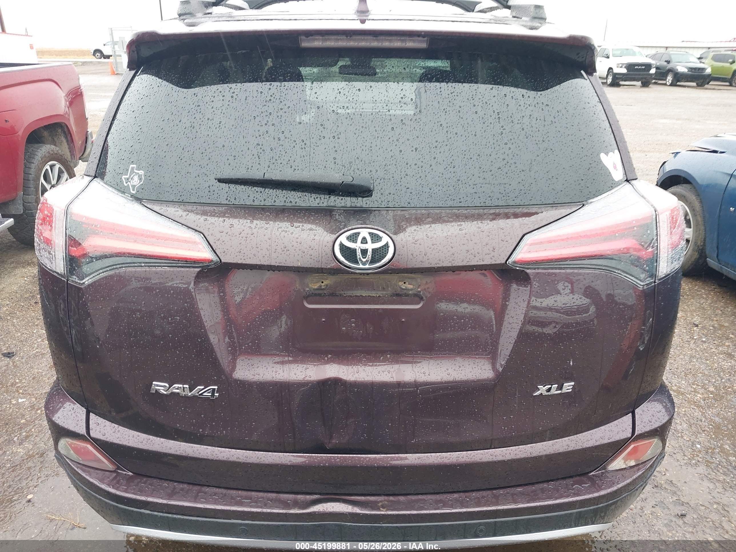 2016 Toyota Rav4 Xle Burgundy vin: 2T3WFREV7GW245403