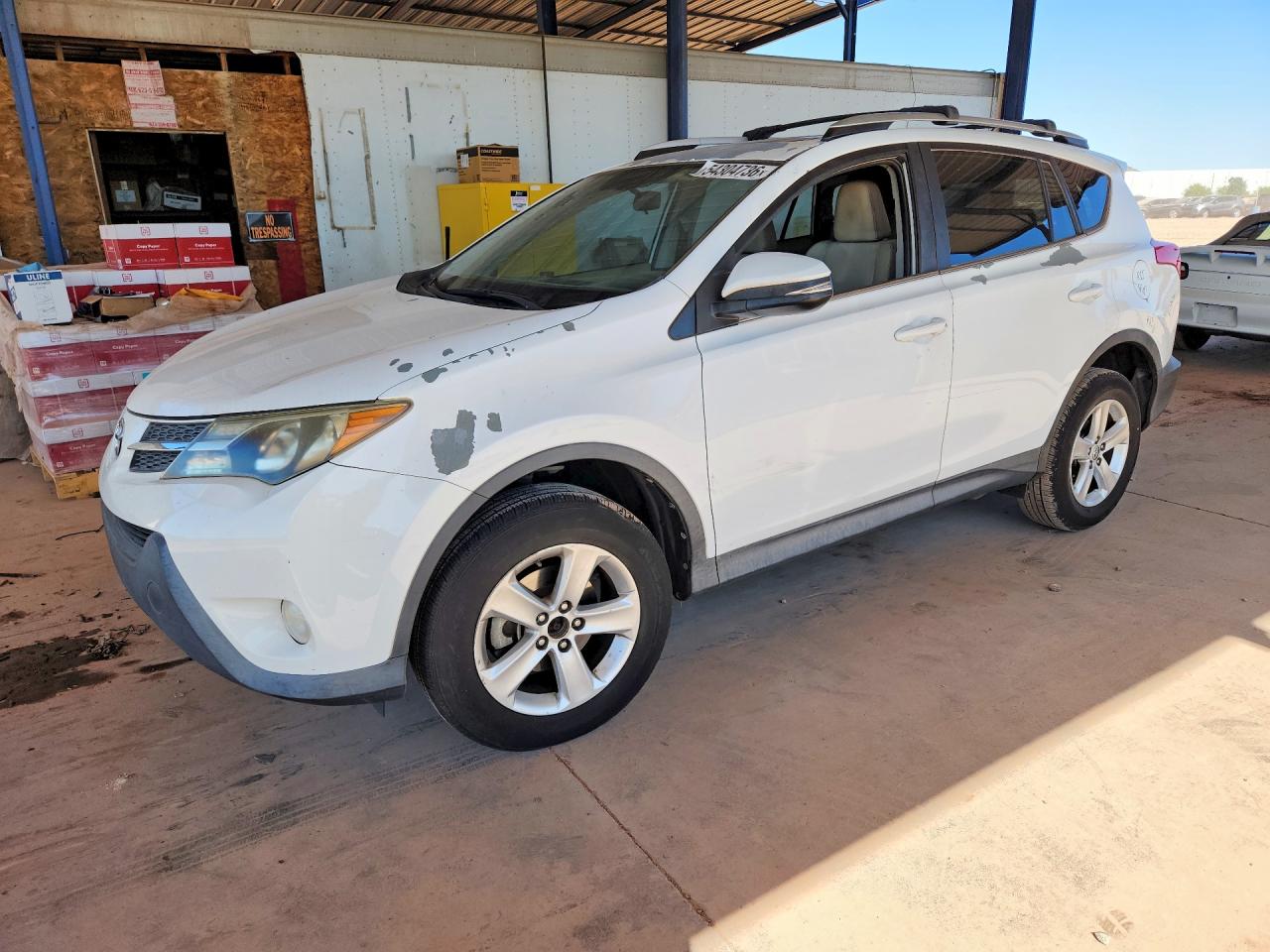 2013 Toyota Rav4 Xle White vin: 2T3WFREV8DW009001