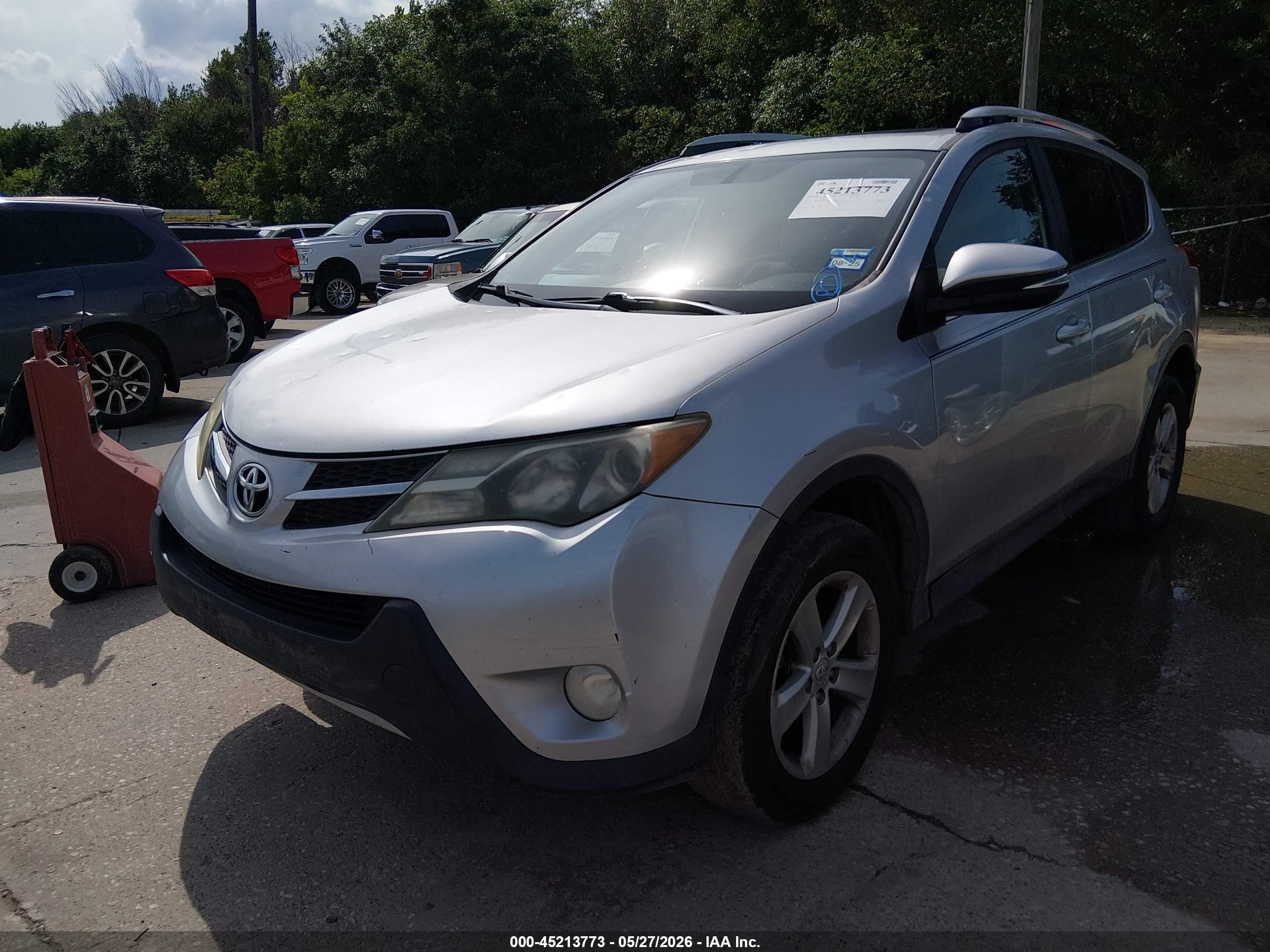 2013 Toyota Rav4 Xle Silver vin: 2T3WFREV8DW021150