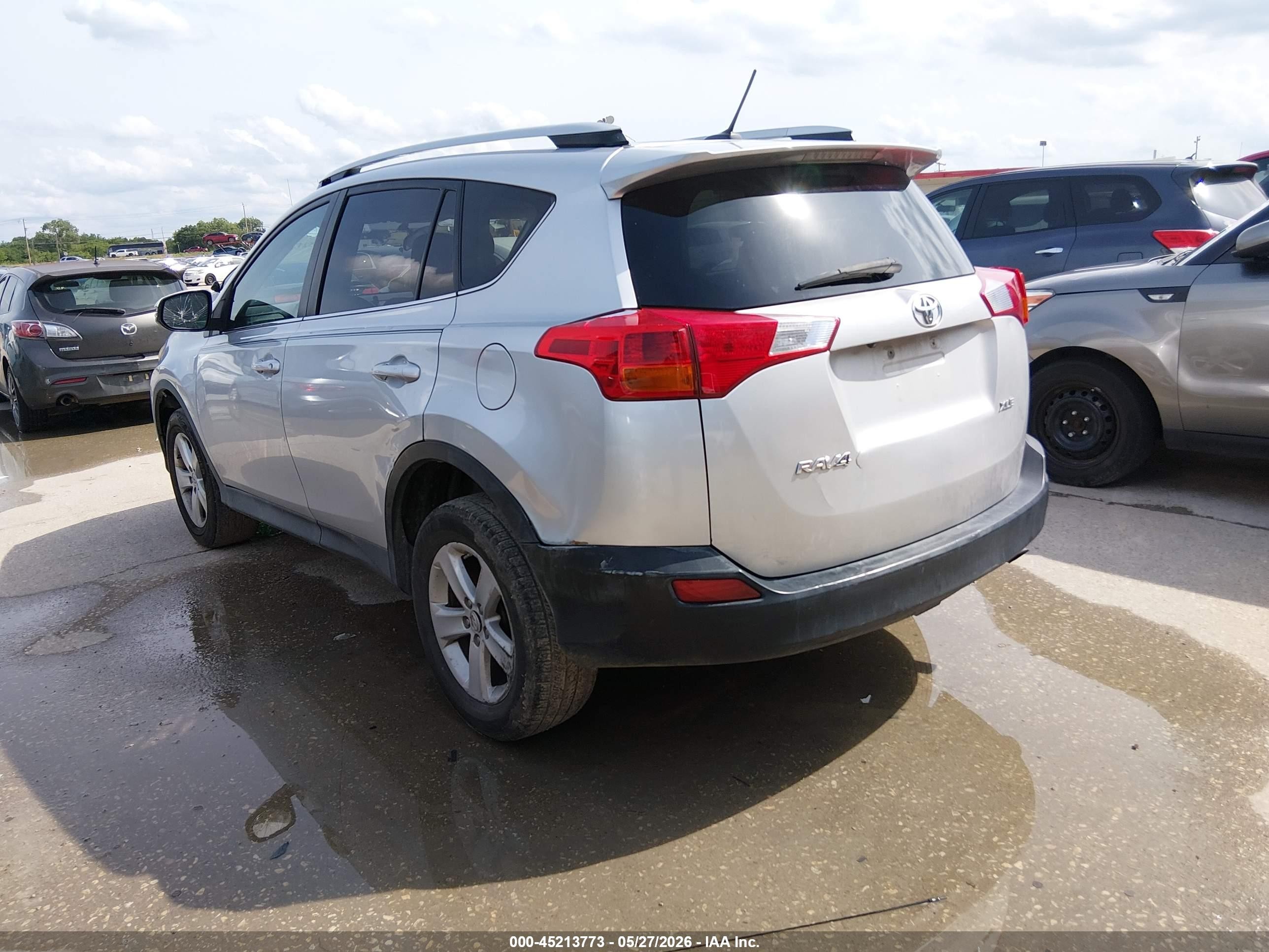 2013 Toyota Rav4 Xle Silver vin: 2T3WFREV8DW021150