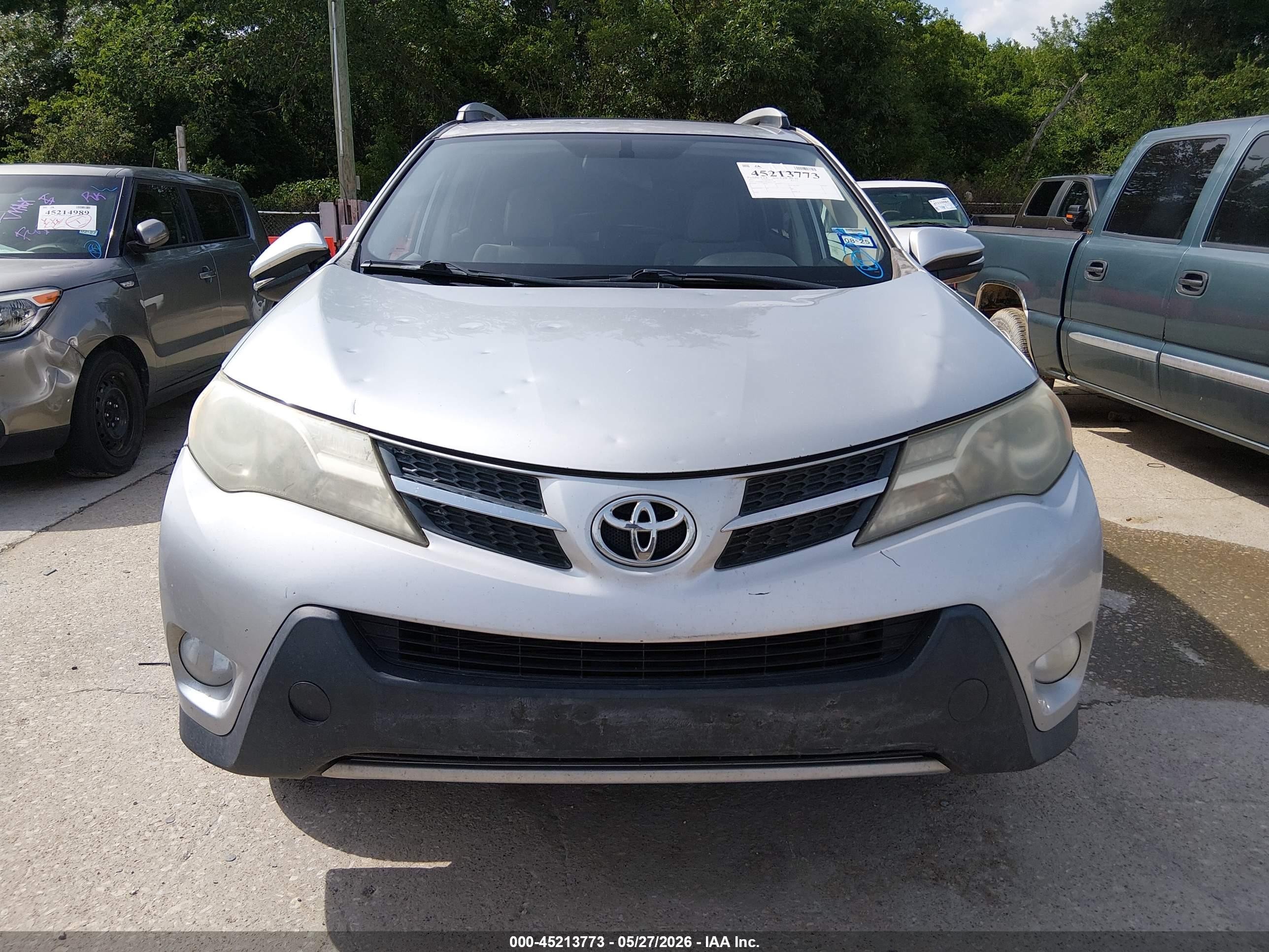 2013 Toyota Rav4 Xle Silver vin: 2T3WFREV8DW021150