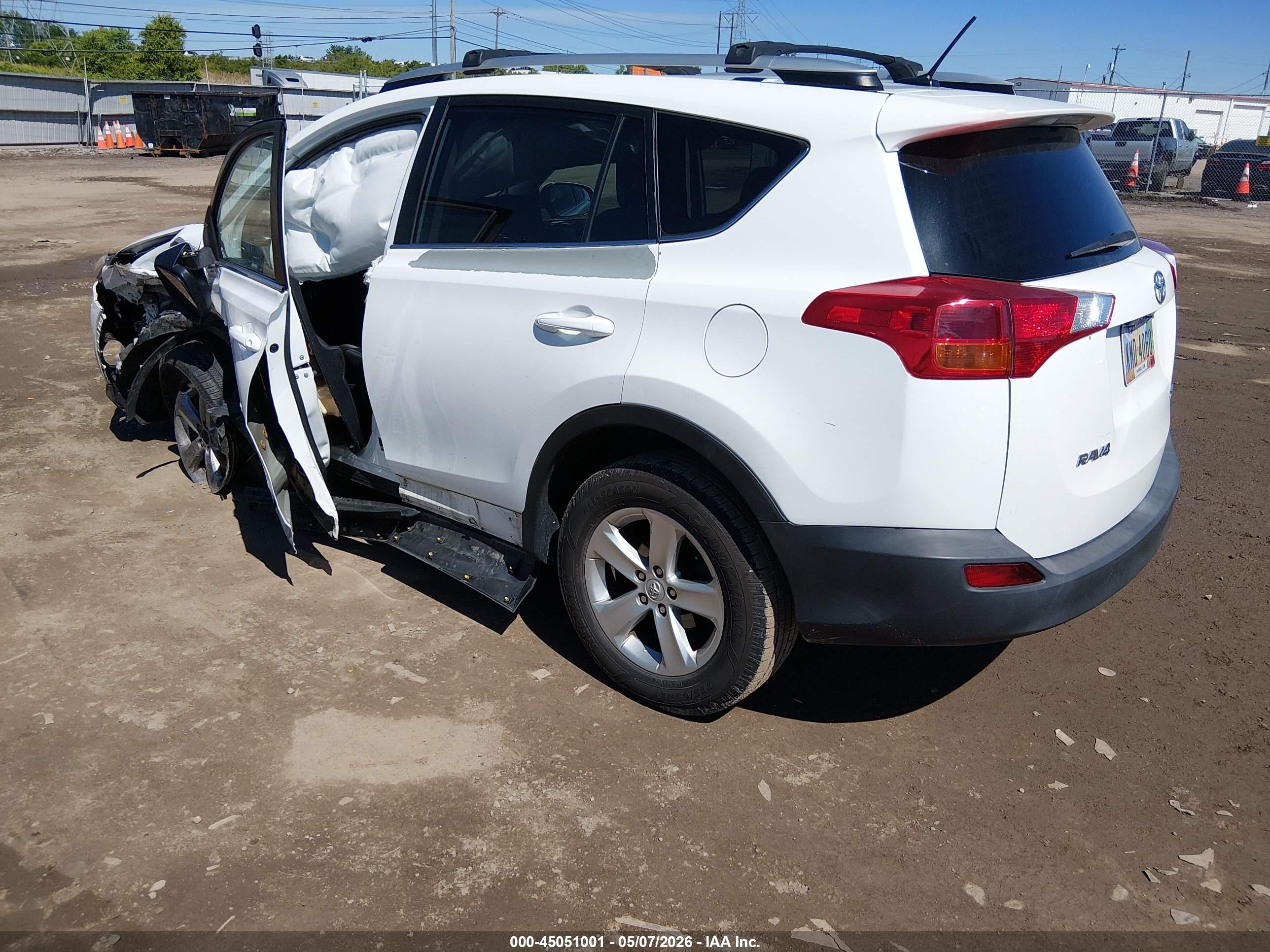 2013 Toyota Rav4 Xle Белый vin: 2T3WFREV8DW021407