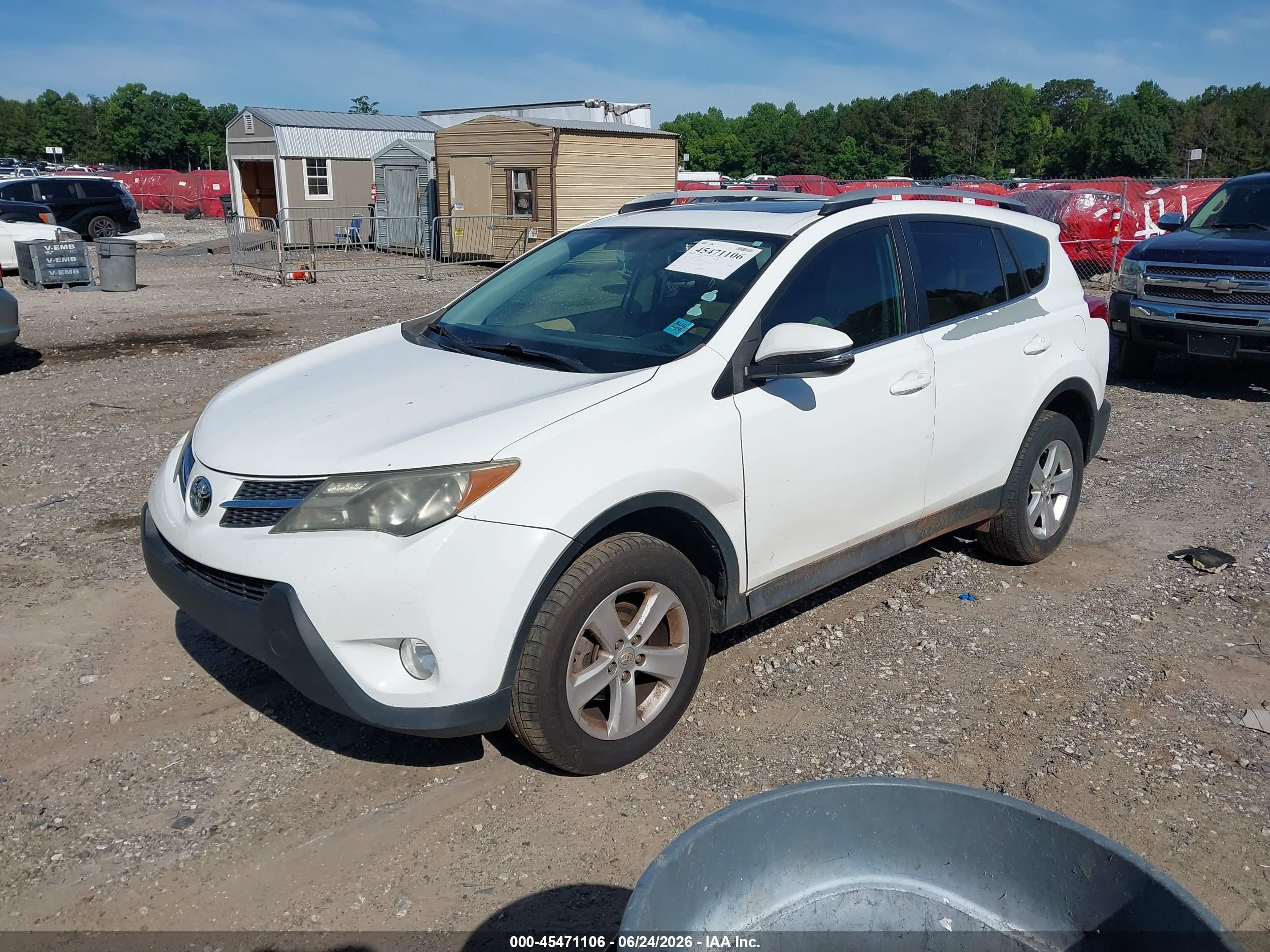 2013 Toyota Rav4 Xle White vin: 2T3WFREV8DW029278
