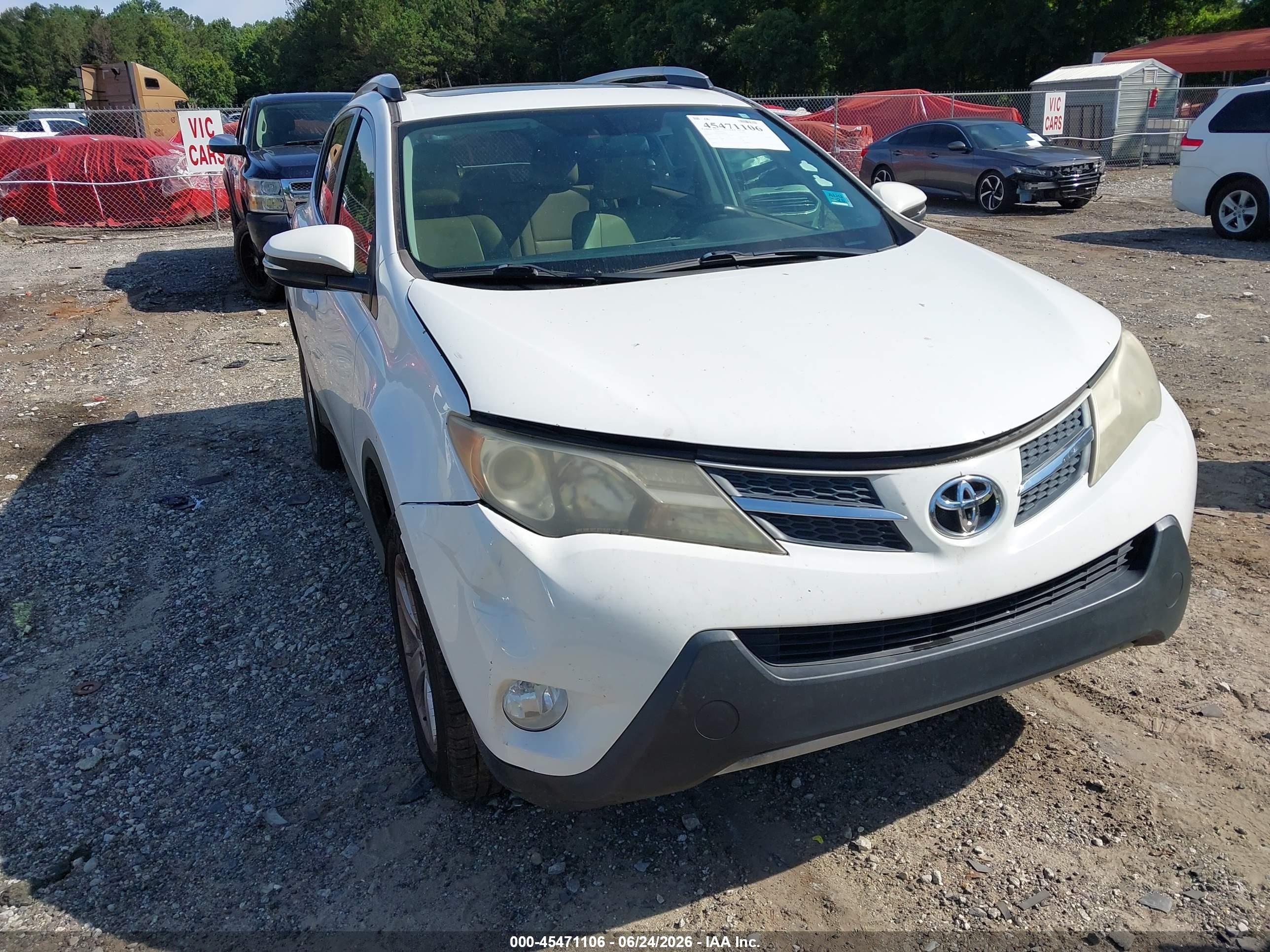 2013 Toyota Rav4 Xle White vin: 2T3WFREV8DW029278