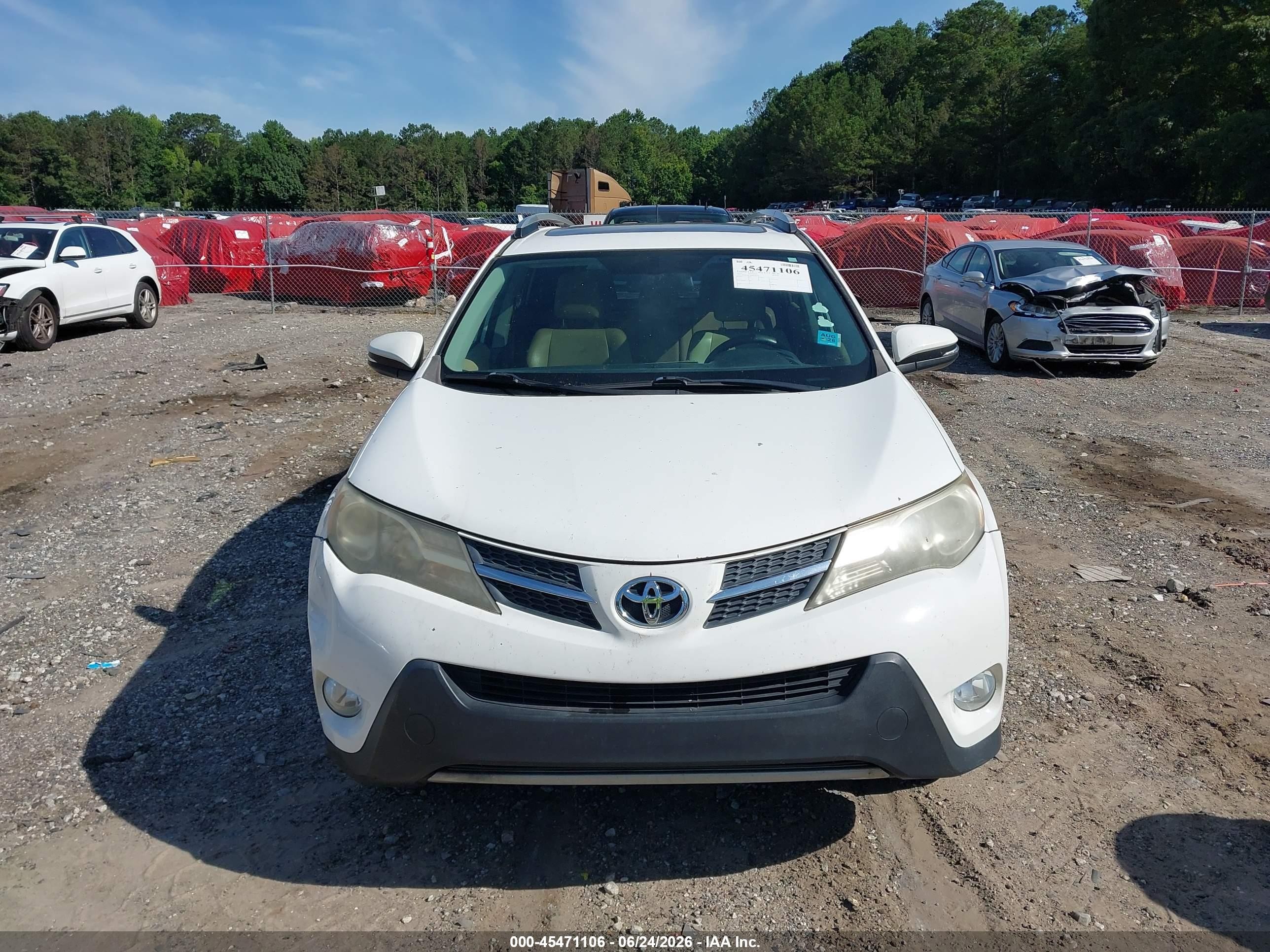 2013 Toyota Rav4 Xle White vin: 2T3WFREV8DW029278