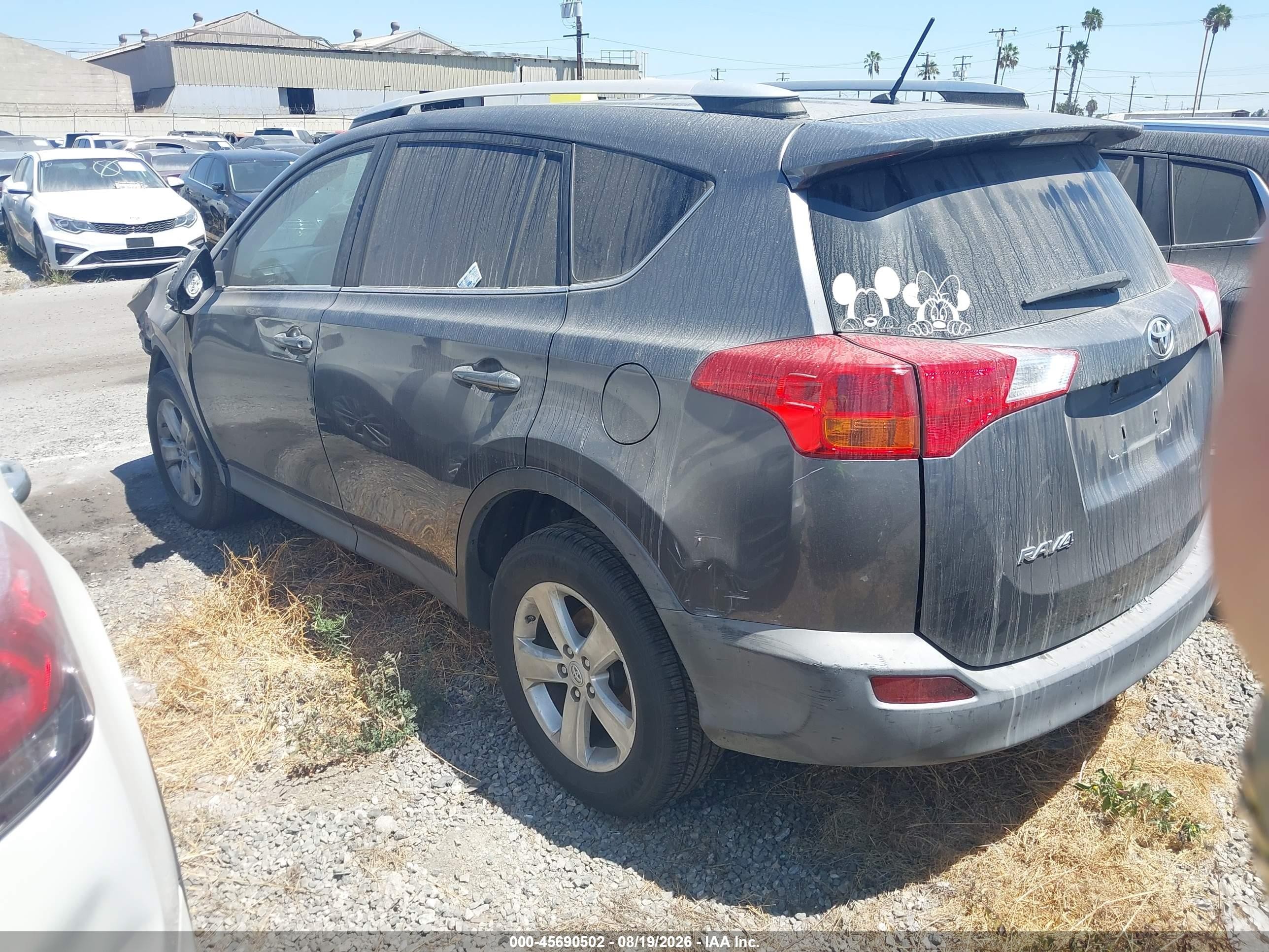 2013 Toyota Rav4 Xle Серый vin: 2T3WFREV8DW058487