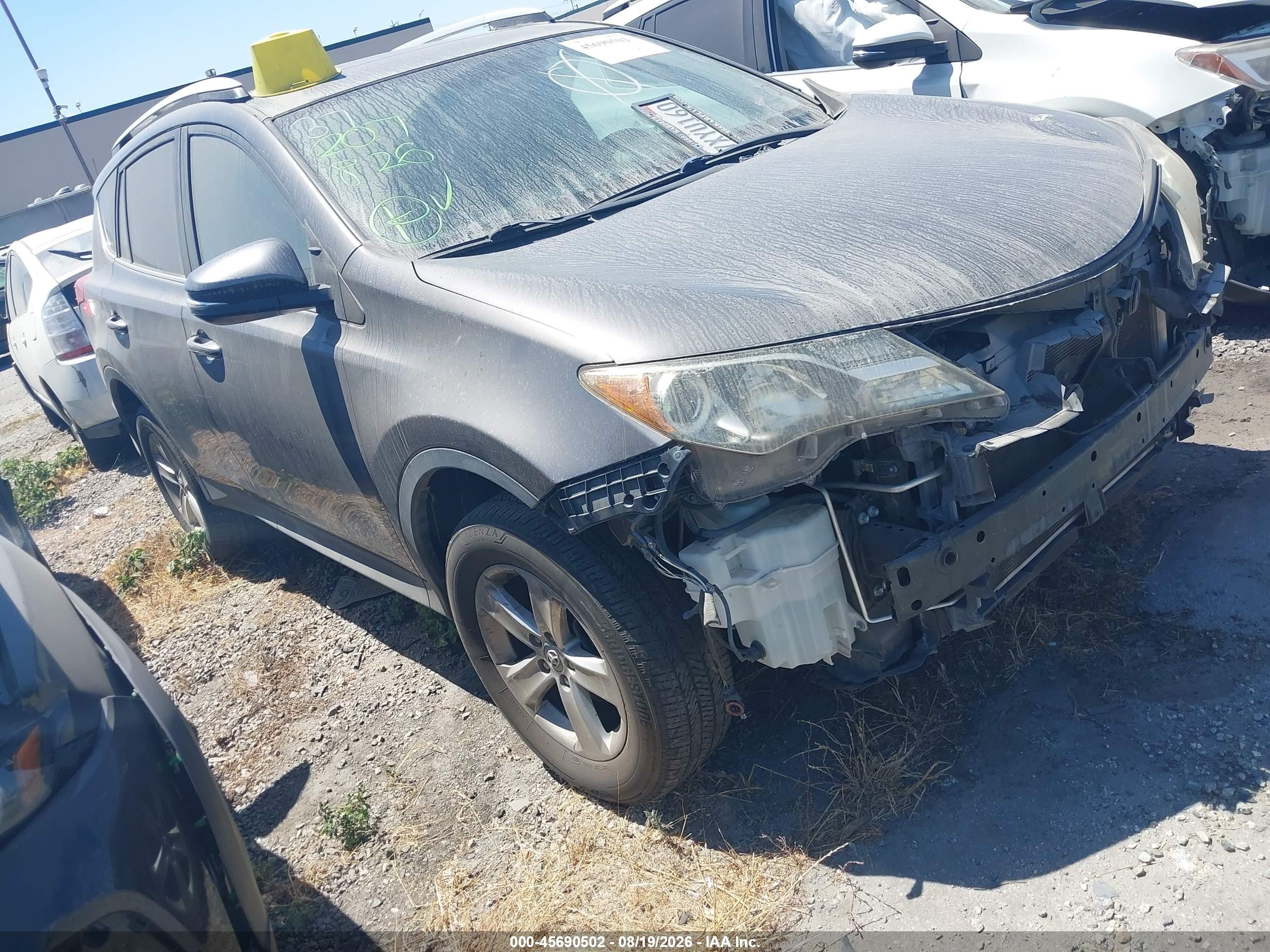 2013 Toyota Rav4 Xle Серый vin: 2T3WFREV8DW058487