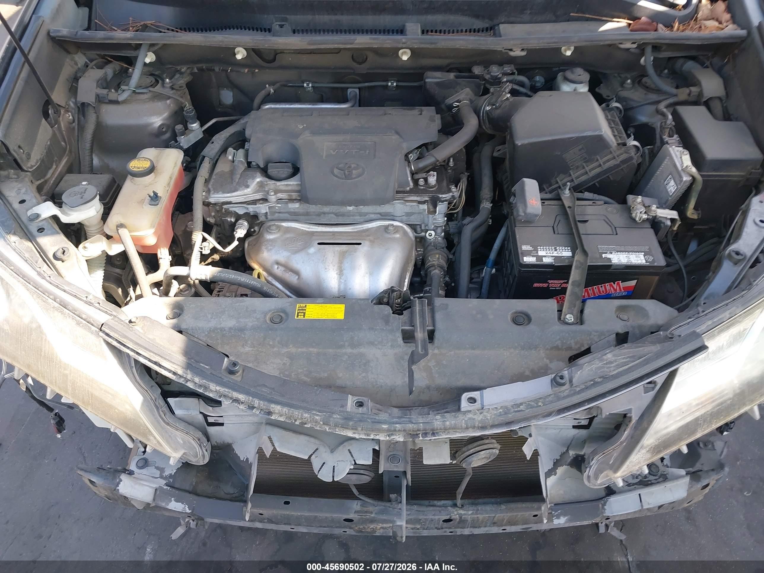2013 Toyota Rav4 Xle Серый vin: 2T3WFREV8DW058487