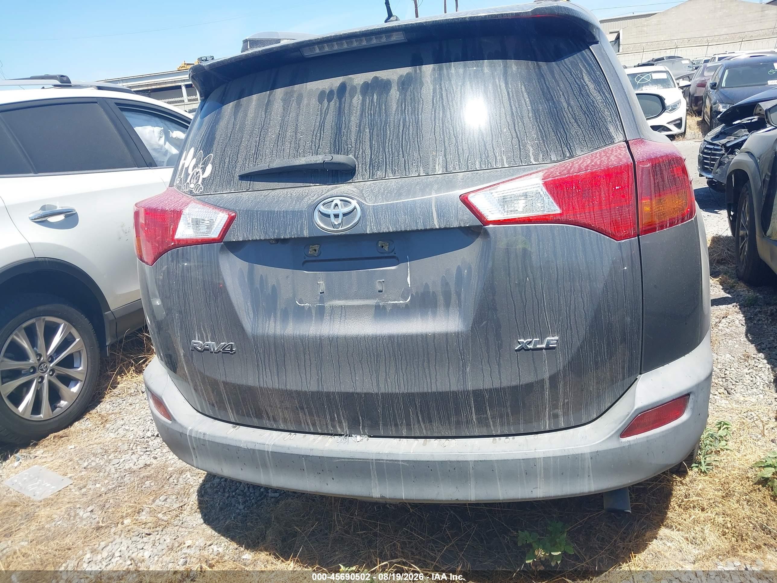 2013 Toyota Rav4 Xle Серый vin: 2T3WFREV8DW058487