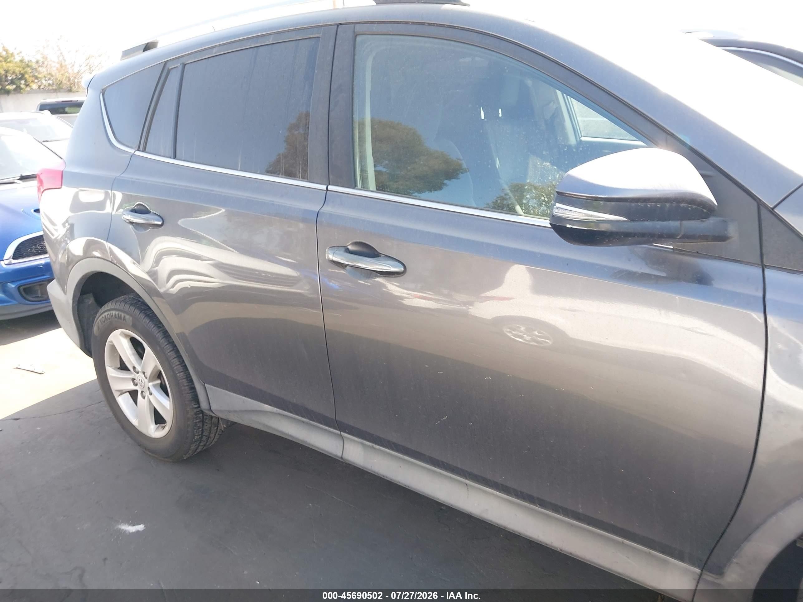 2013 Toyota Rav4 Xle Серый vin: 2T3WFREV8DW058487