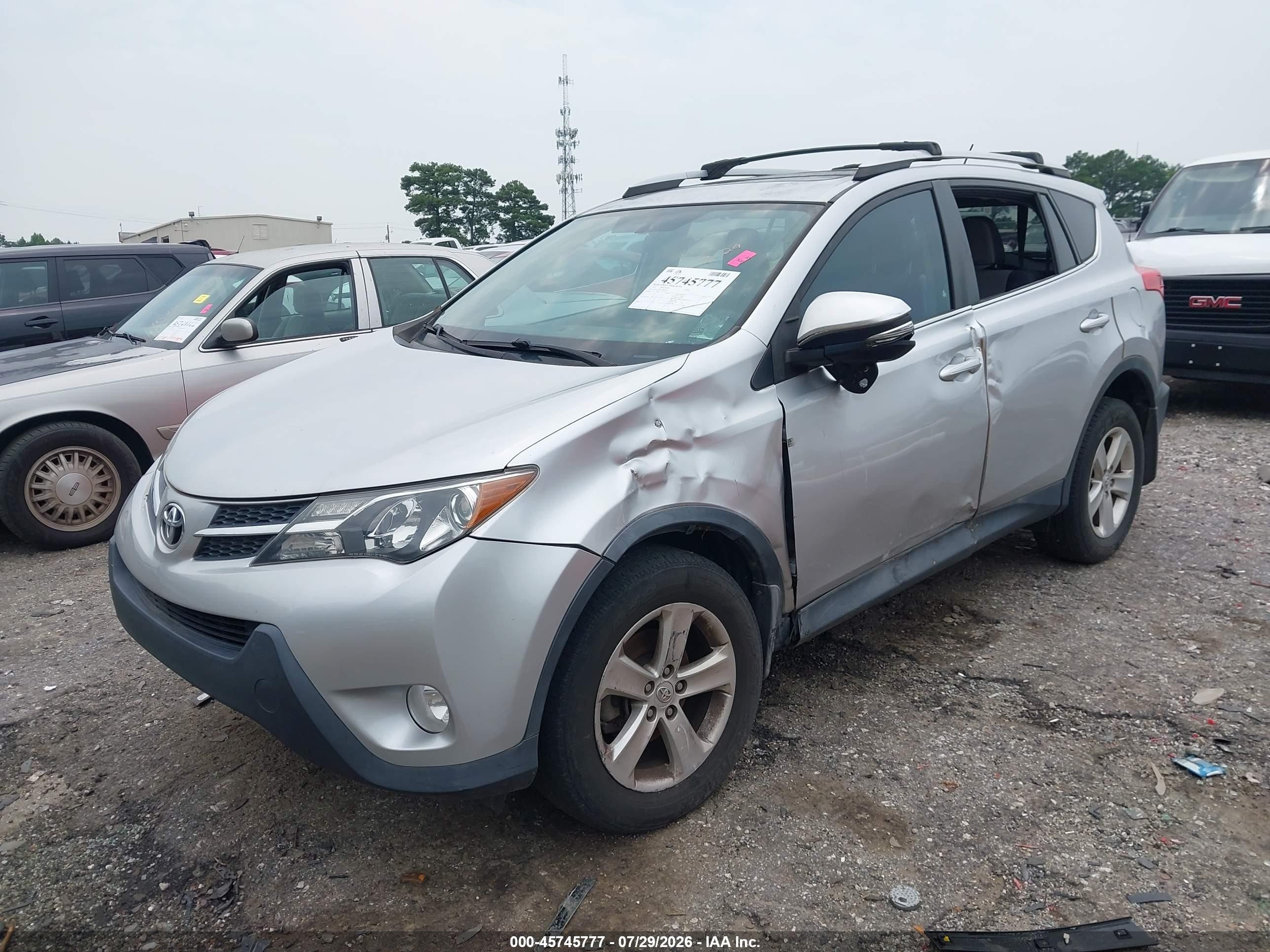 2013 Toyota Rav4 Xle Серебряный vin: 2T3WFREV8DW062376