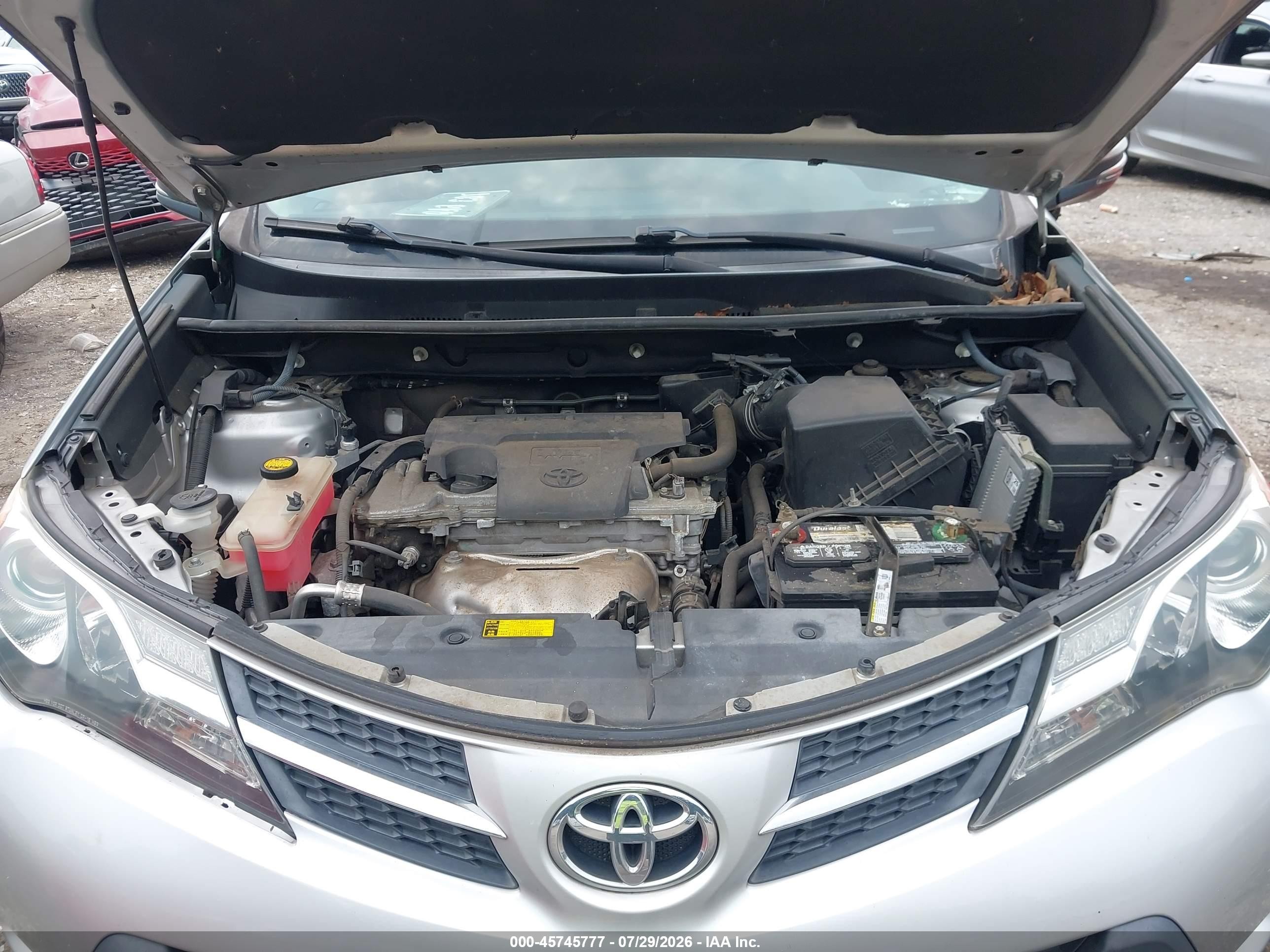 2013 Toyota Rav4 Xle Серебряный vin: 2T3WFREV8DW062376