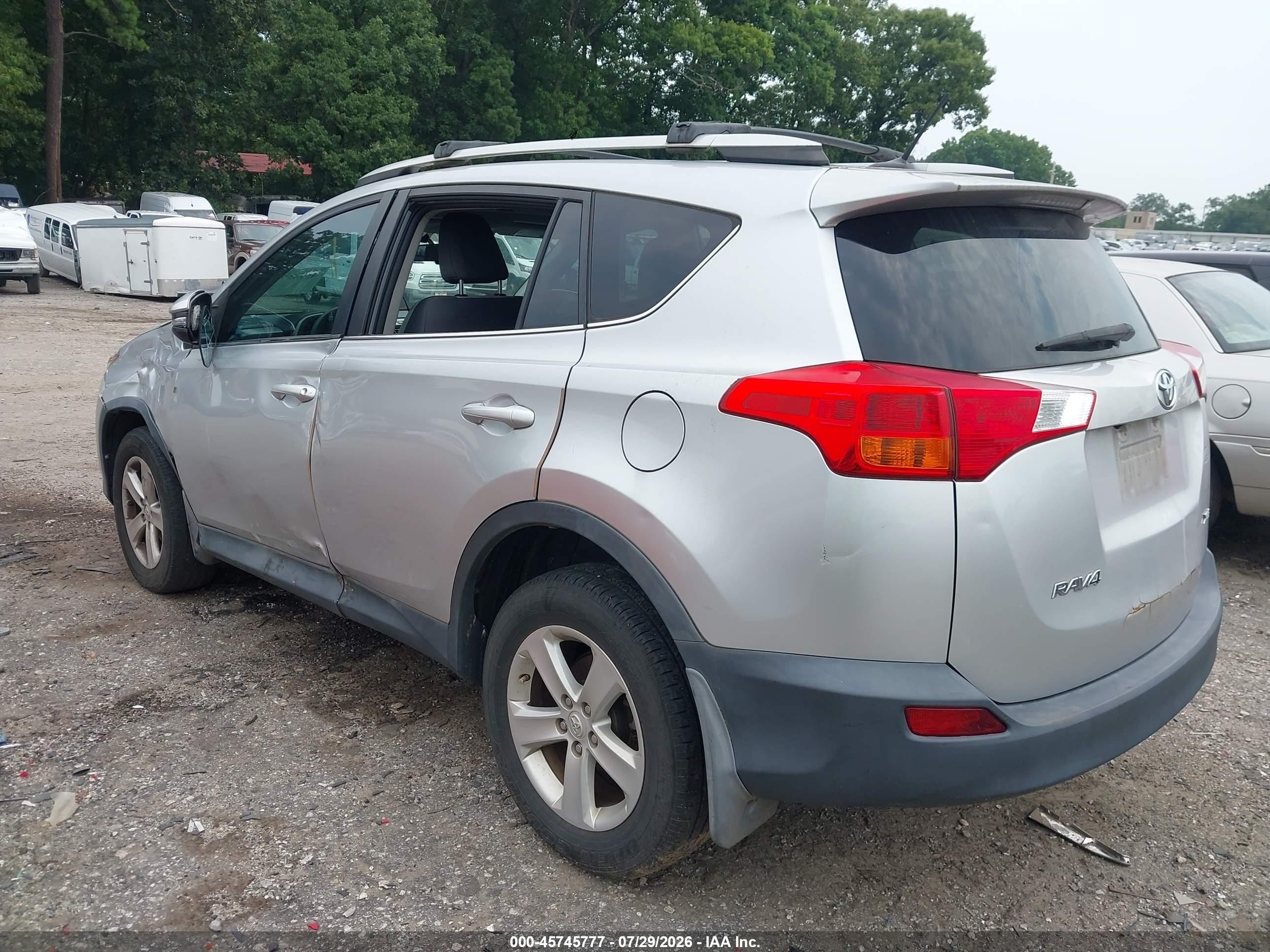 2013 Toyota Rav4 Xle Серебряный vin: 2T3WFREV8DW062376