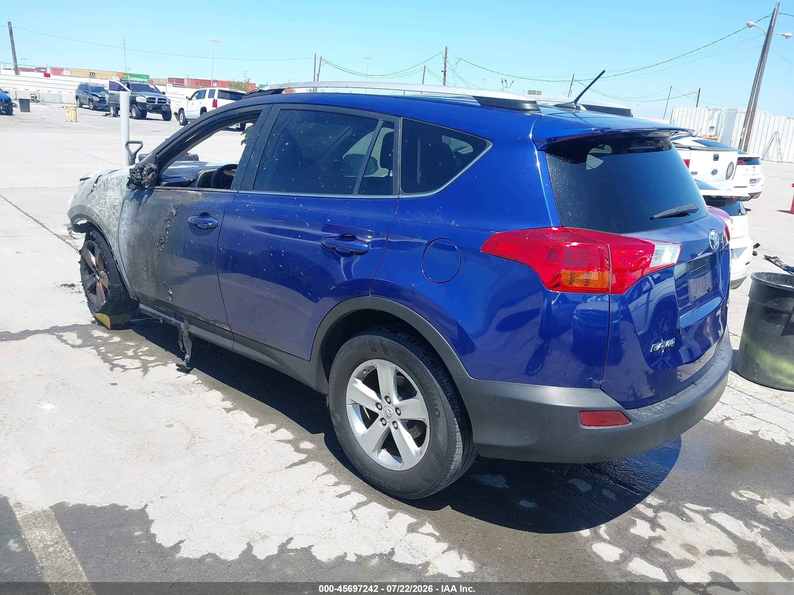 2014 Toyota Rav4 Xle Blue vin: 2T3WFREV8EW088090