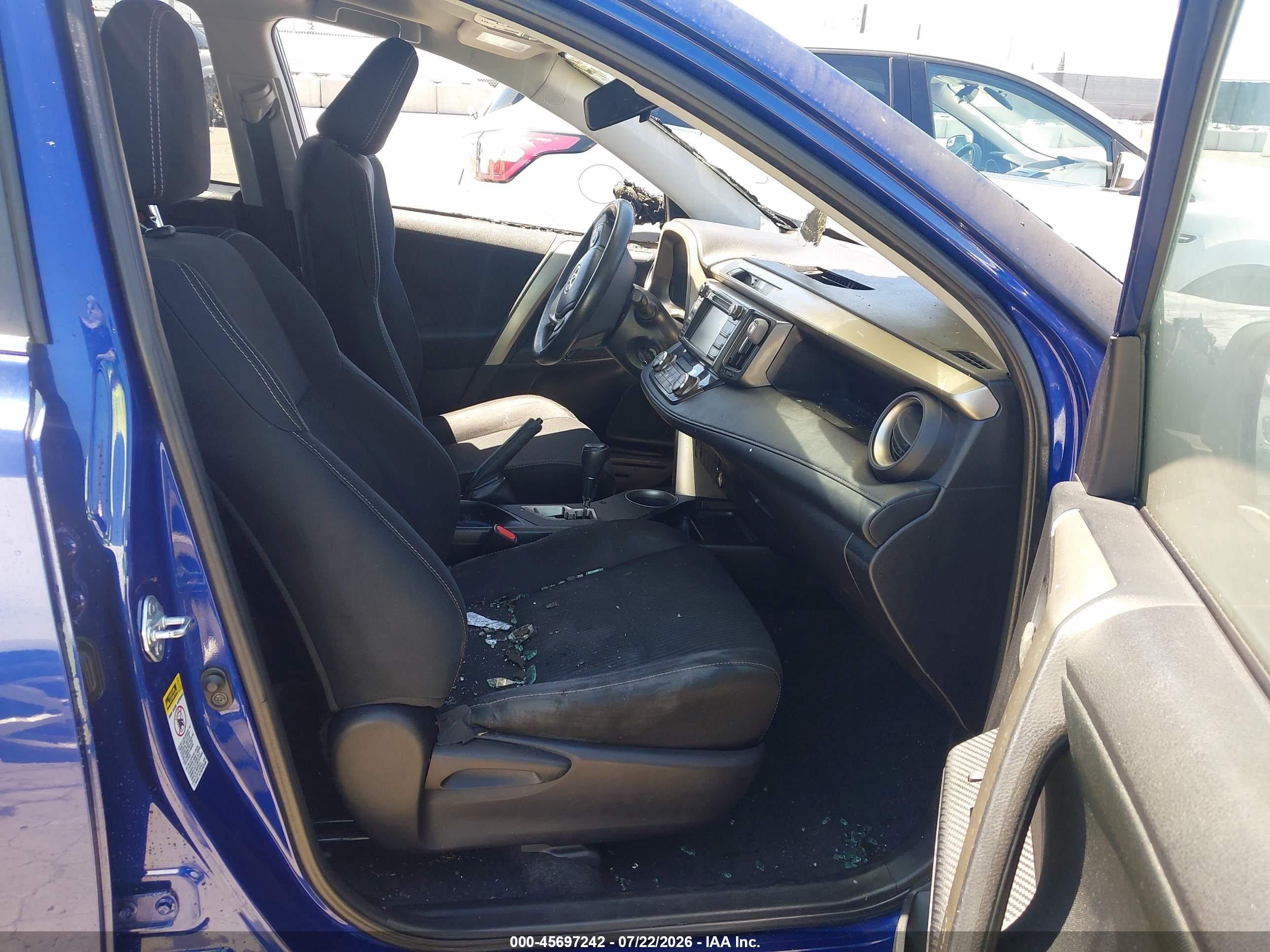 2014 Toyota Rav4 Xle Blue vin: 2T3WFREV8EW088090