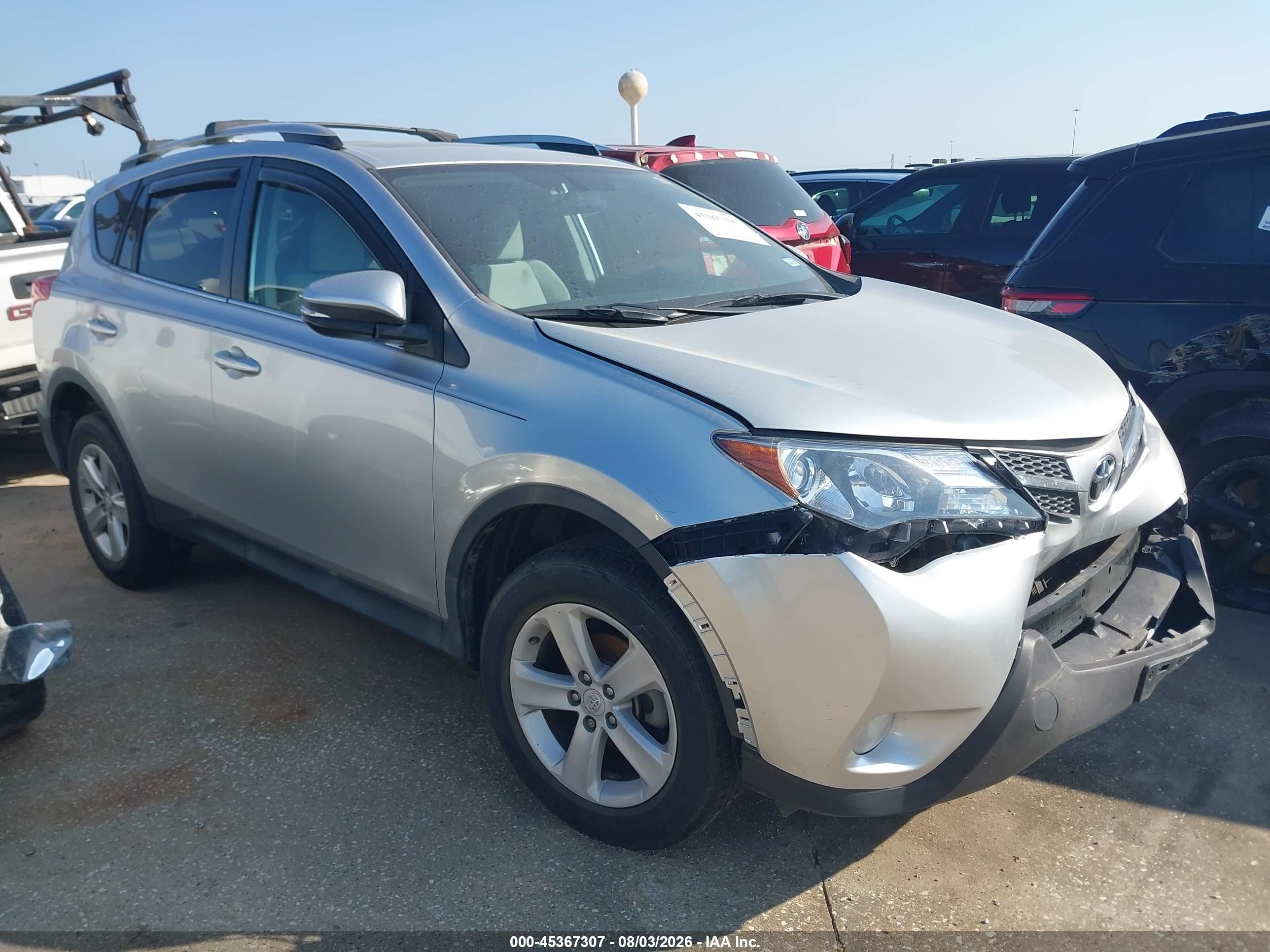 2014 Toyota Rav4 Xle Silver vin: 2T3WFREV8EW090485