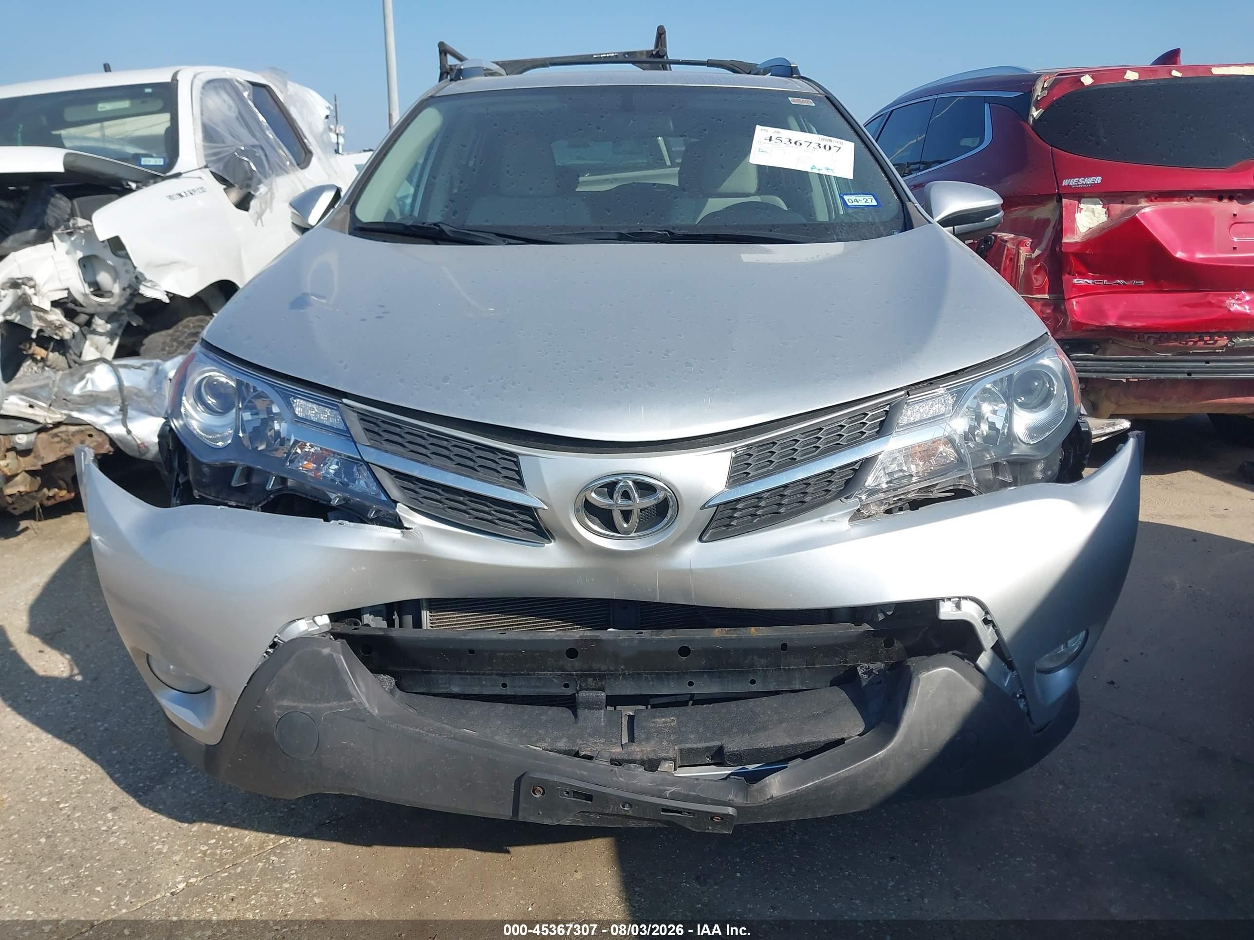 2014 Toyota Rav4 Xle Silver vin: 2T3WFREV8EW090485