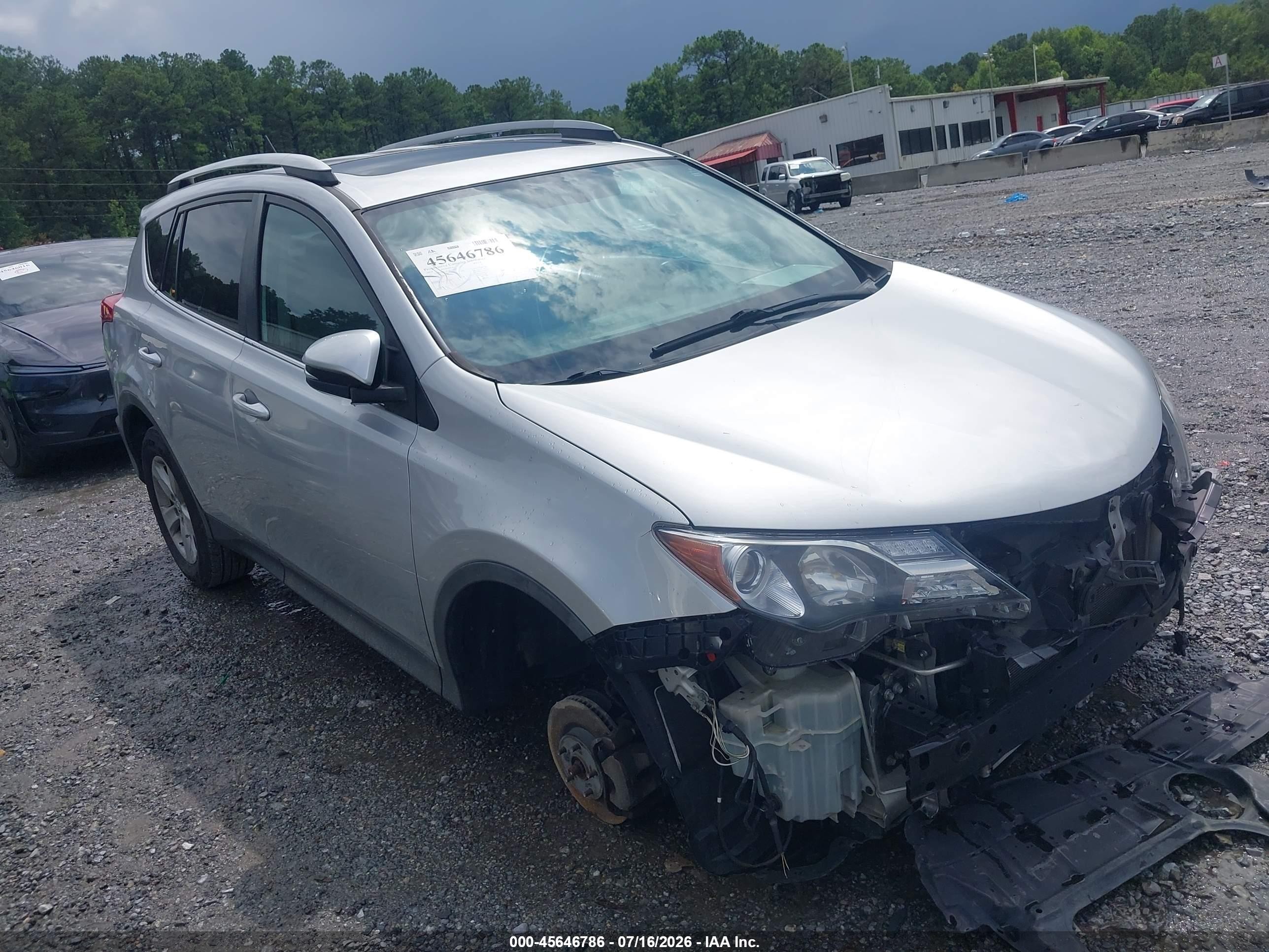 2014 Toyota Rav4 Xle Silver vin: 2T3WFREV8EW119144